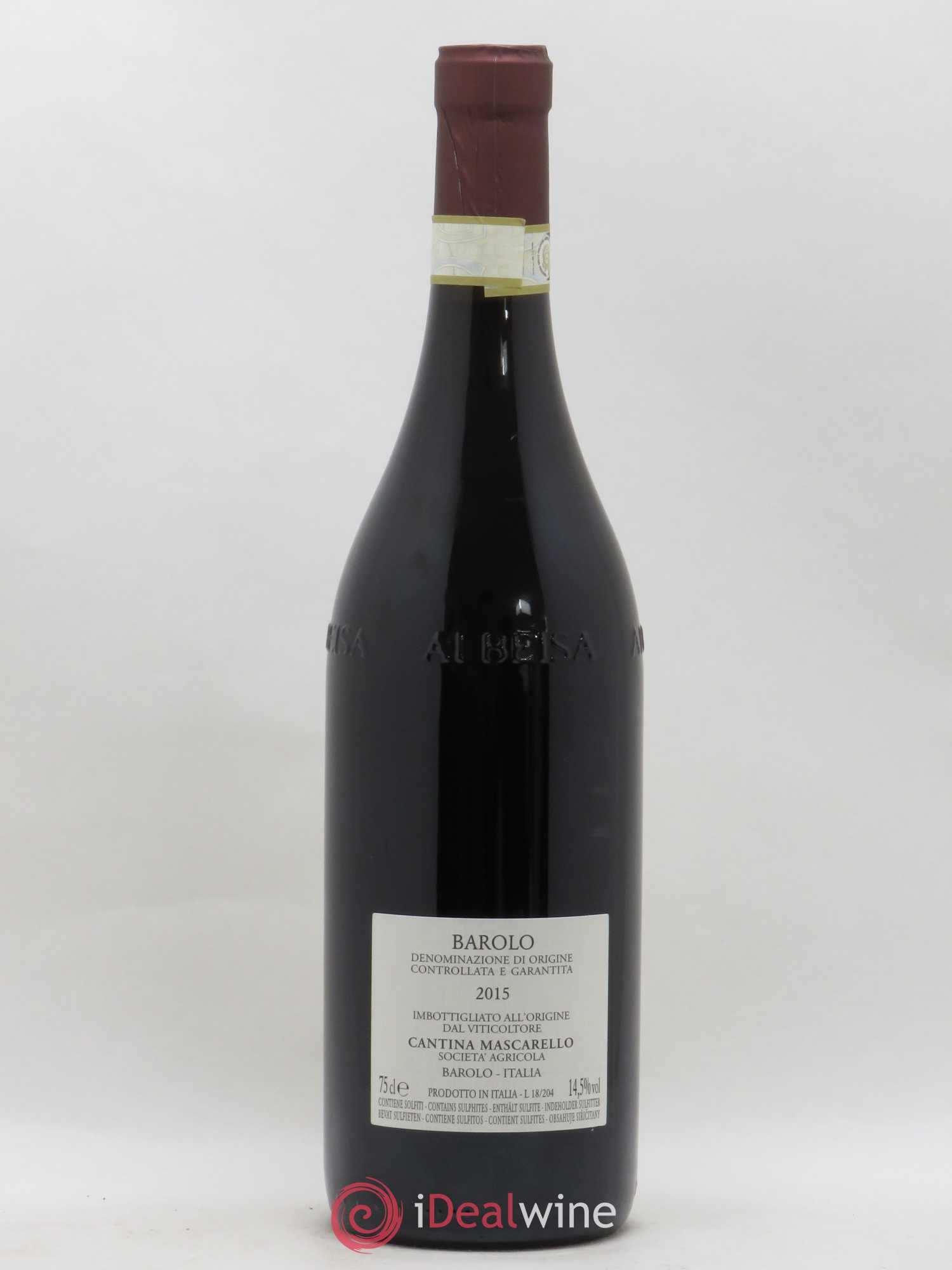 Barolo DOCG Bartolo Mascarello 2015 - Lot de 1 bouteille - 1