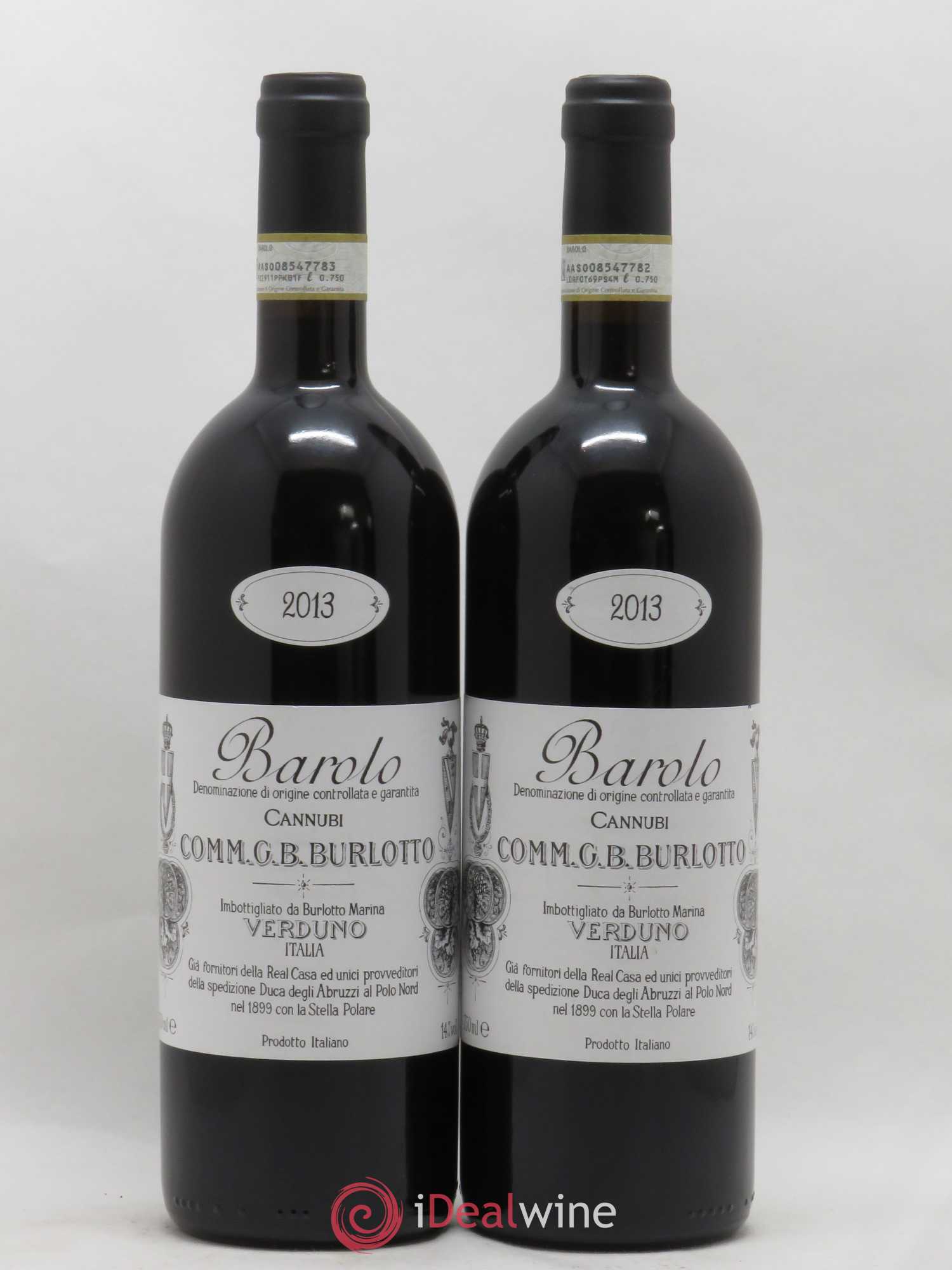 Barolo DOCG Cannubi Comm. Giovan Battista Burlotto 2013 - Lot de 2 bouteilles - 0