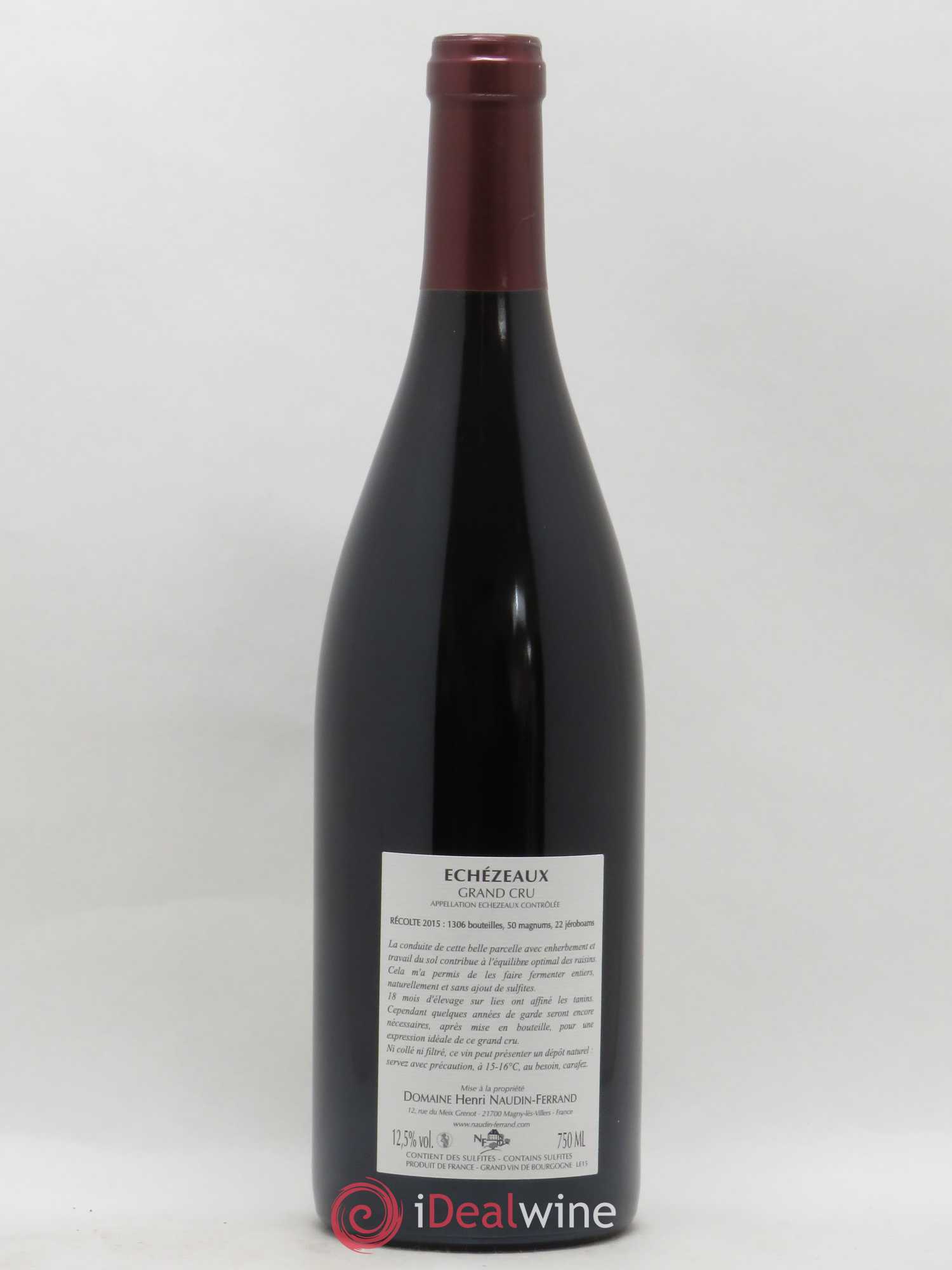 Echezeaux Grand Cru Naudin-Ferrand (Domaine) 2015 - Lot de 1 bouteille - 1