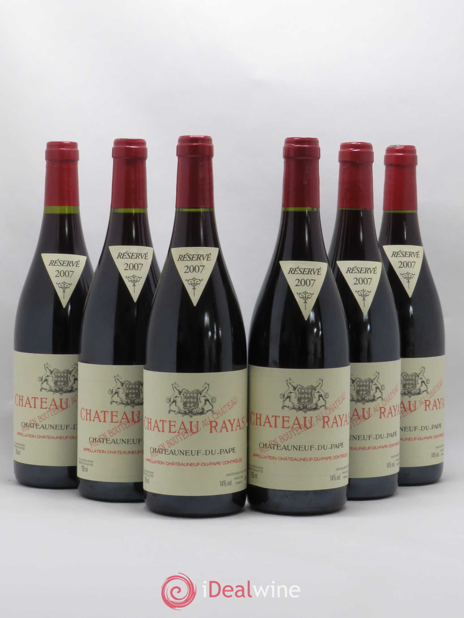 Châteauneuf-du-Pape Château Rayas Emmanuel Reynaud 2007 - Lot de 6 bouteilles - 0