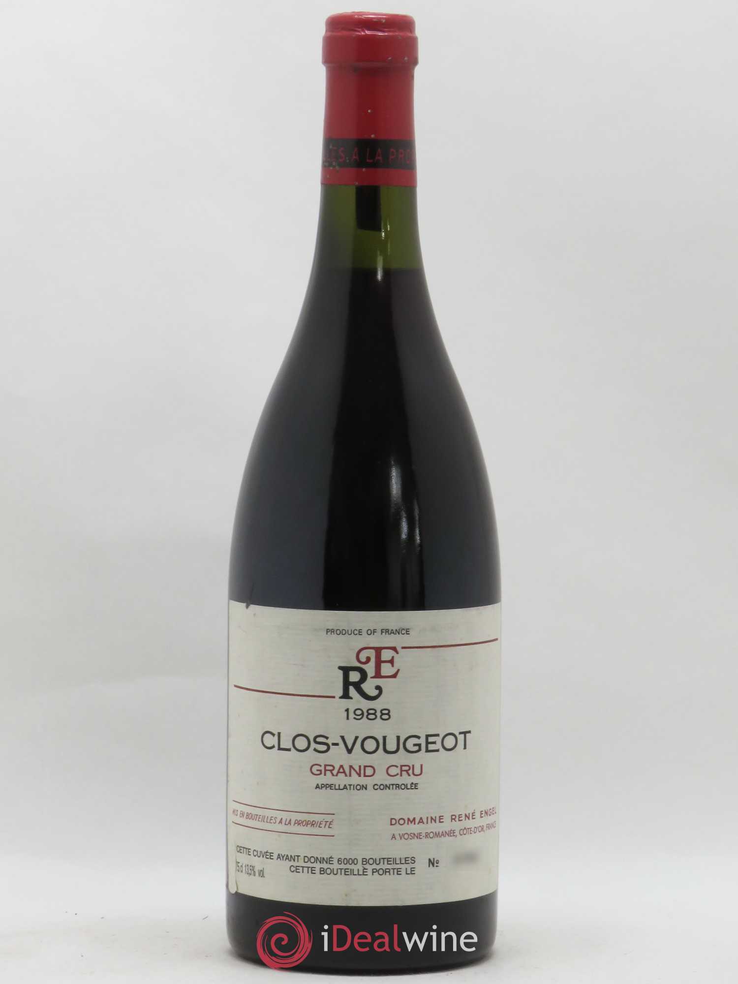 Clos de Vougeot Grand Cru Domaine René Engel - Domaine Eugénie 1988 - Posten von 1 Flasche - 0