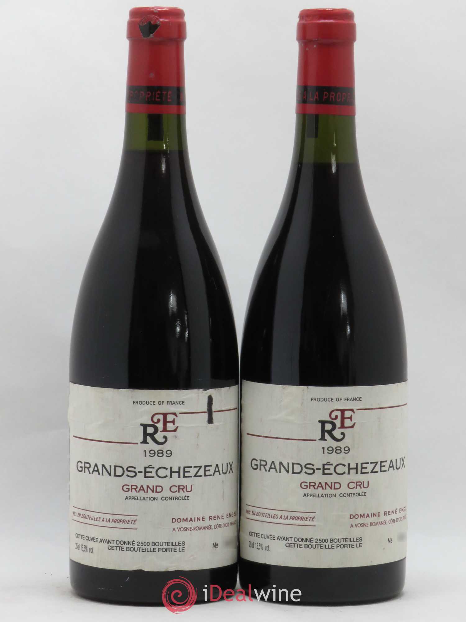 Grands-Echezeaux Grand Cru Domaine René Engel - Domaine Eugénie 1989 - Lot de 2 bouteilles - 0