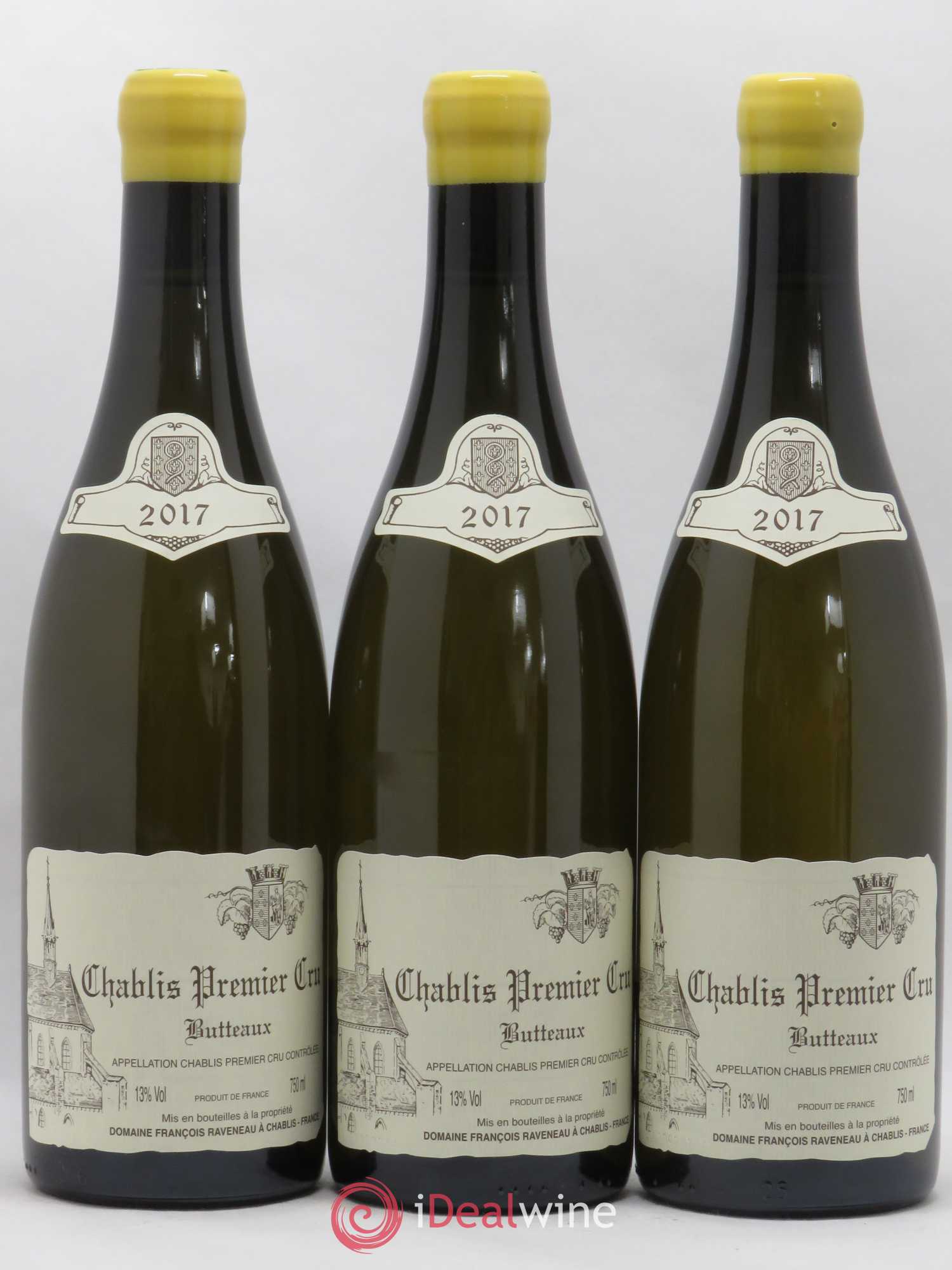 Chablis 1er Cru Butteaux Raveneau (Domaine) 2017 - Lot de 3 bouteilles - 0
