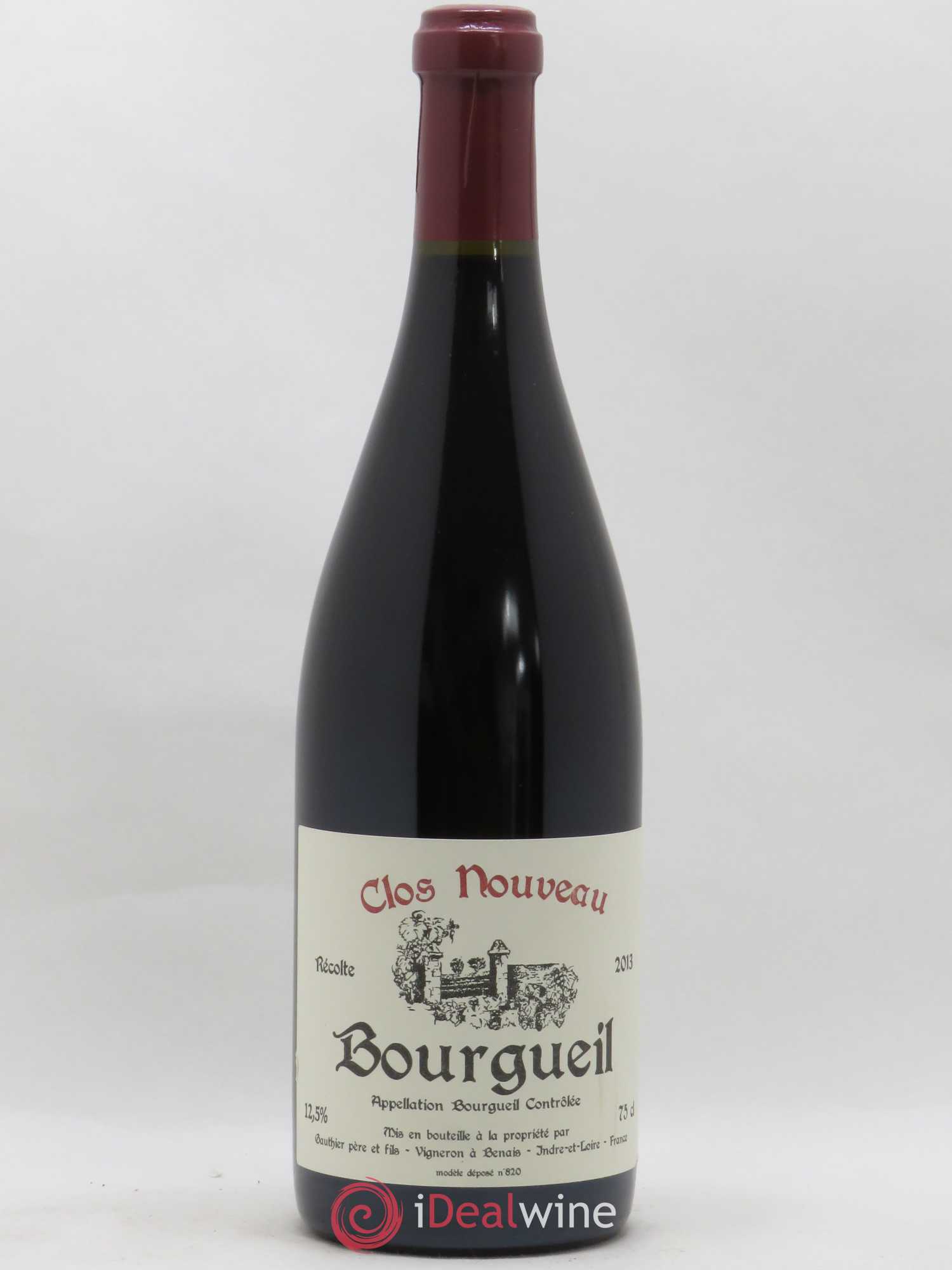 Bourgueil Clos Nouveau Domaine du Bel Air 2013 - Lot de 1 bouteille - 0