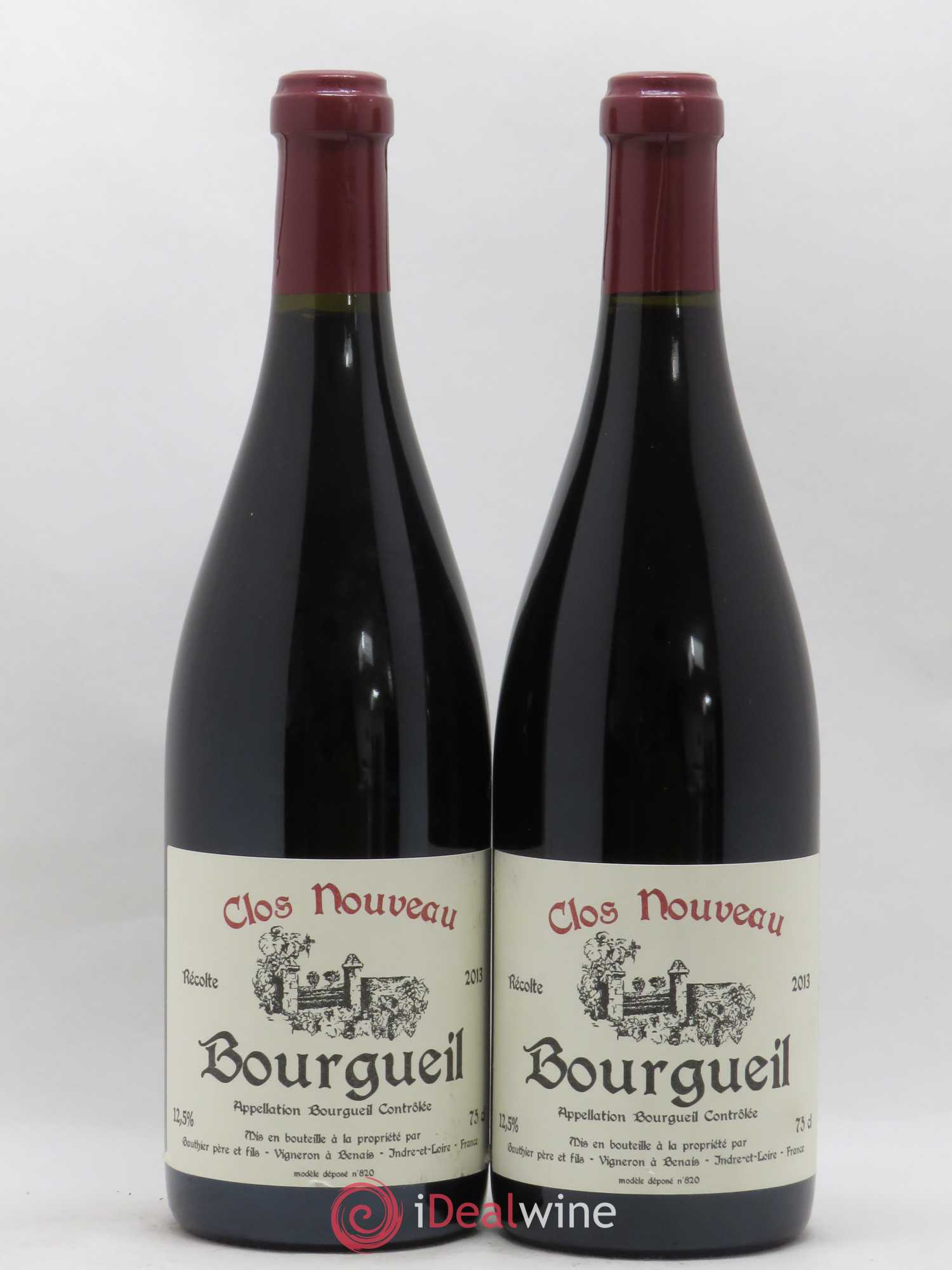 Bourgueil Clos Nouveau Domaine du Bel Air 2013 - Lot de 2 bouteilles - 0