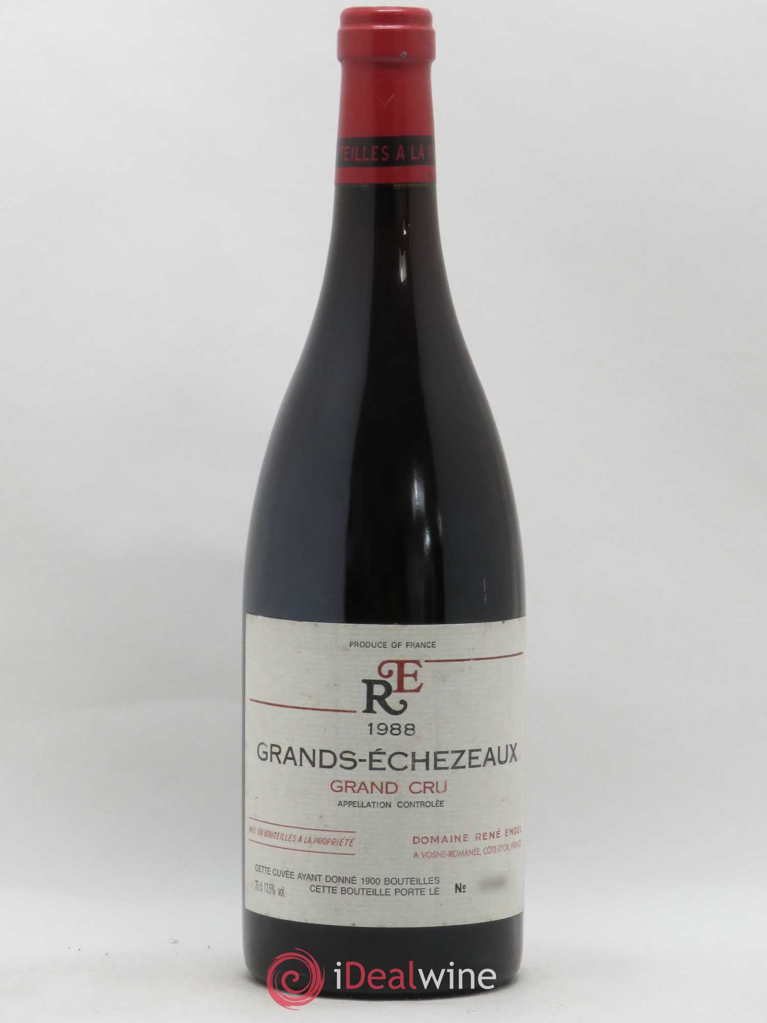 Grands-Echezeaux Grand Cru Domaine René Engel - Domaine Eugénie 1988 - Lot de 1 bouteille - 0