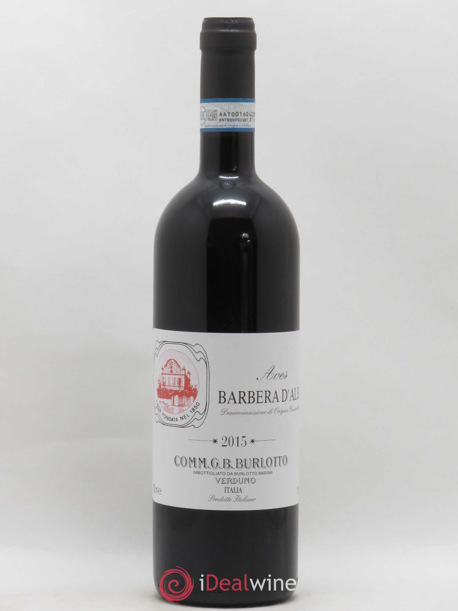 Barbera d'Alba DOC Aves Comm. Giovan Battista Burlotto 2015 - Lot de 1 bouteille - 0