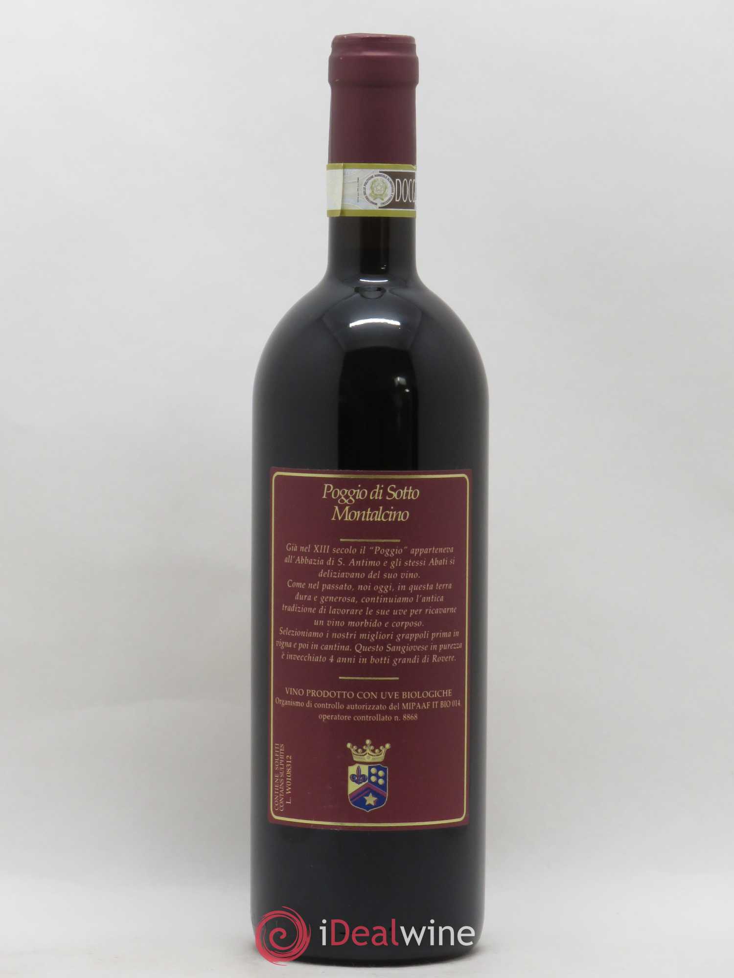 Brunello di Montalcino DOCG Poggio di Sotto 2008 - Lot de 1 bouteille - 1