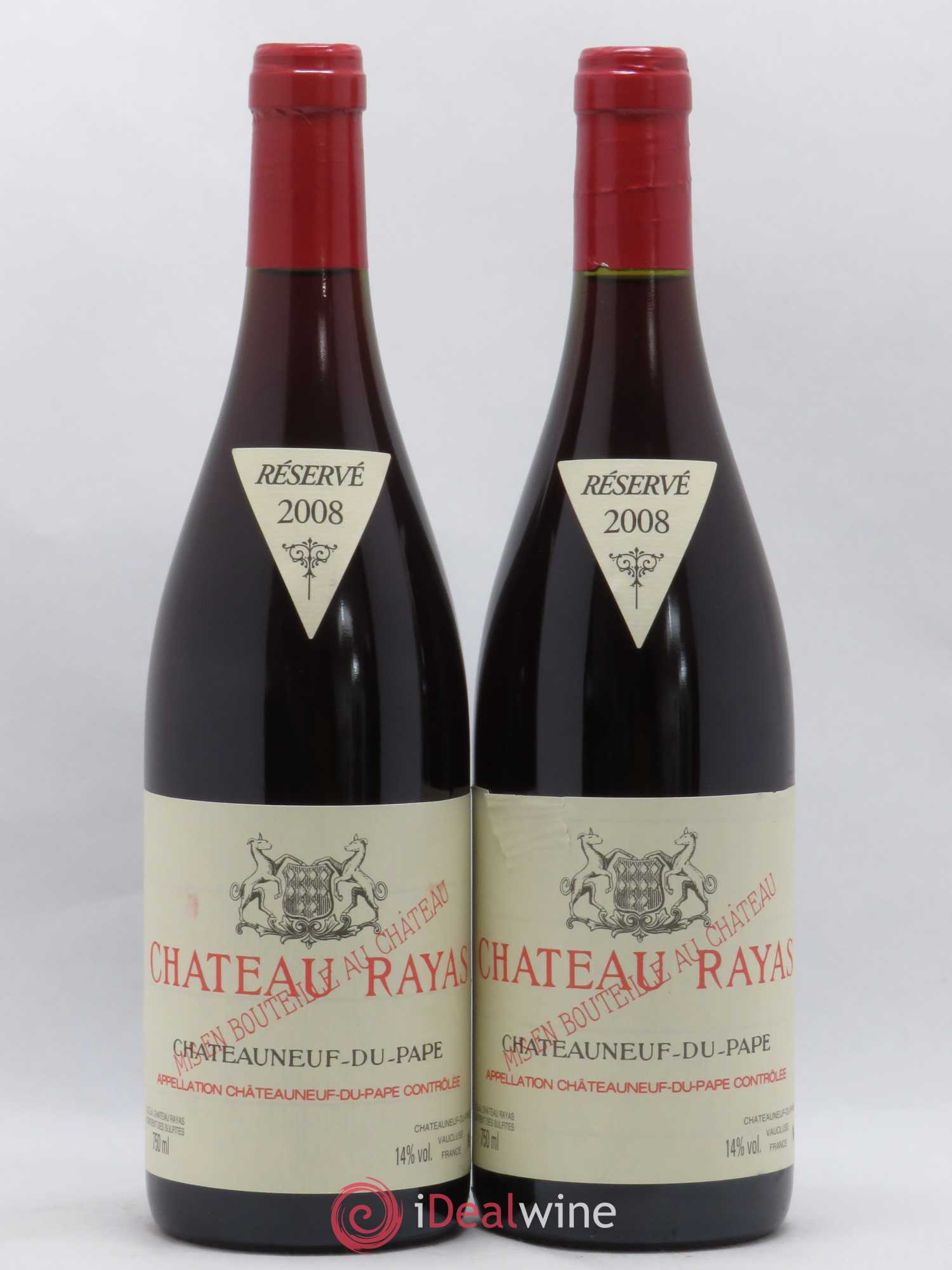Châteauneuf-du-Pape Château Rayas Emmanuel Reynaud 2008 - Lot de 2 bouteilles - 0