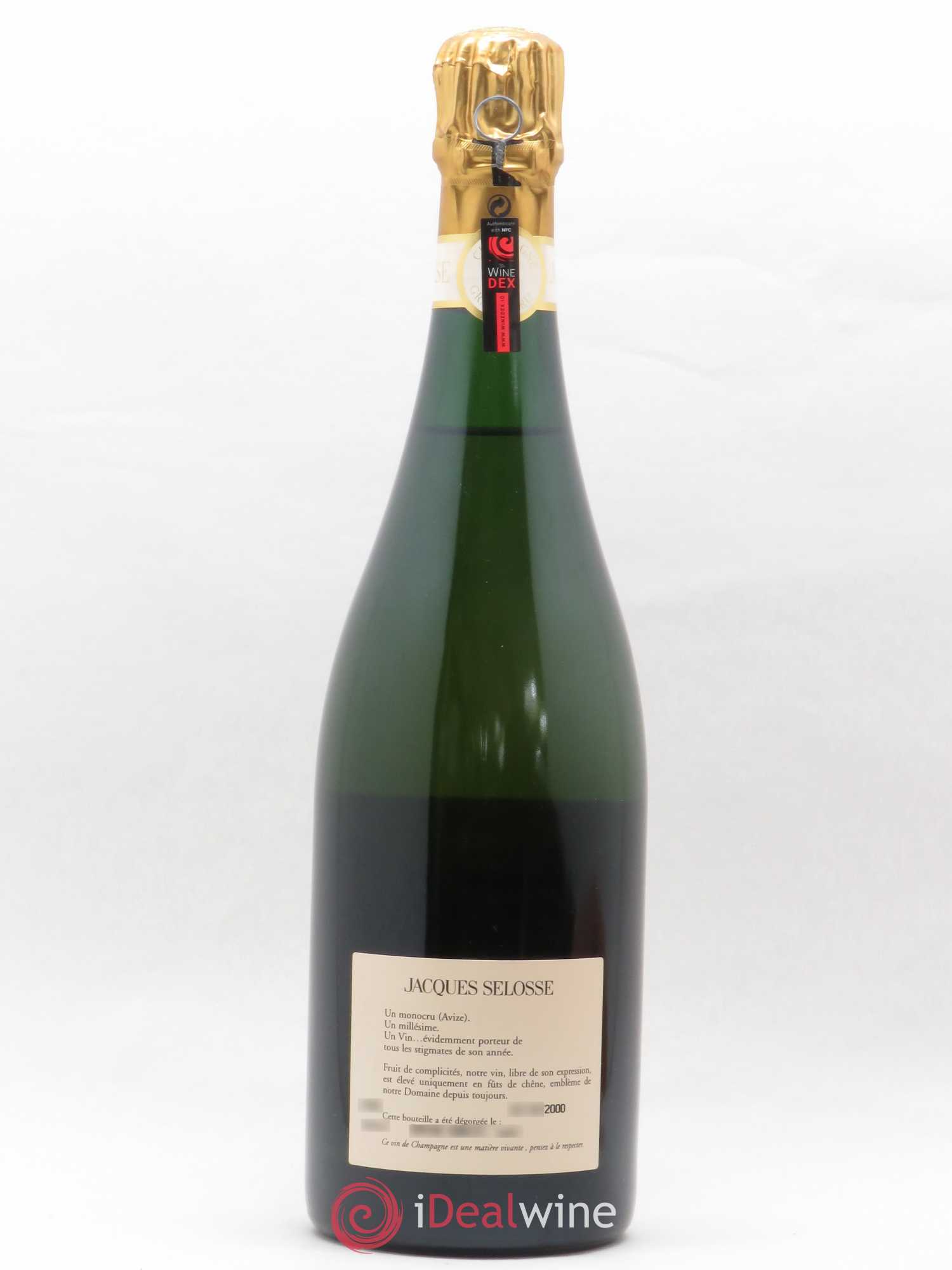 Blanc de Blancs Millésimé Jacques Selosse Brut 1992 - Lot de 1 bouteille - 1