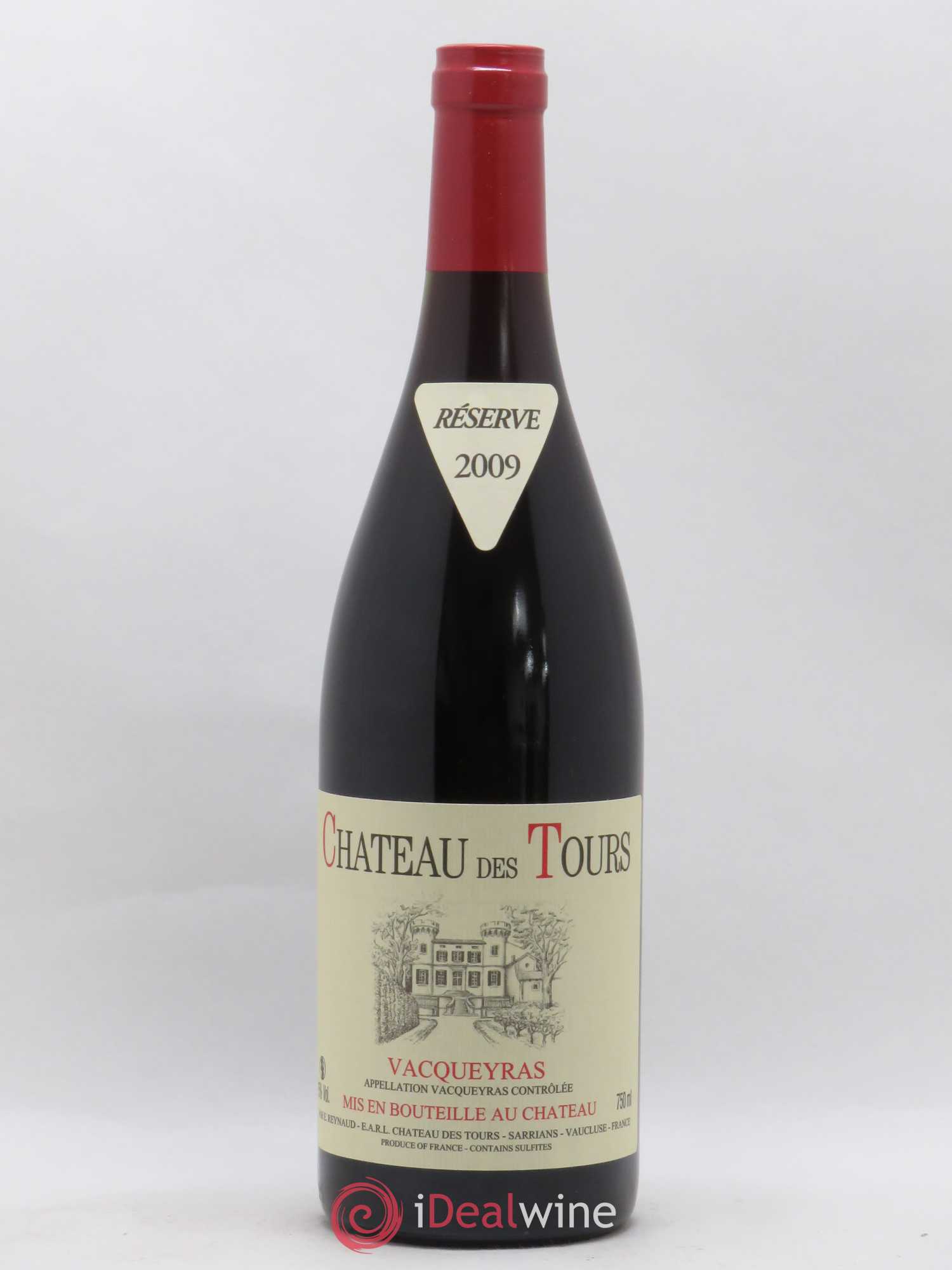 Vacqueyras Château des Tours Emmanuel Reynaud 2009 - Lot de 1 bouteille - 0