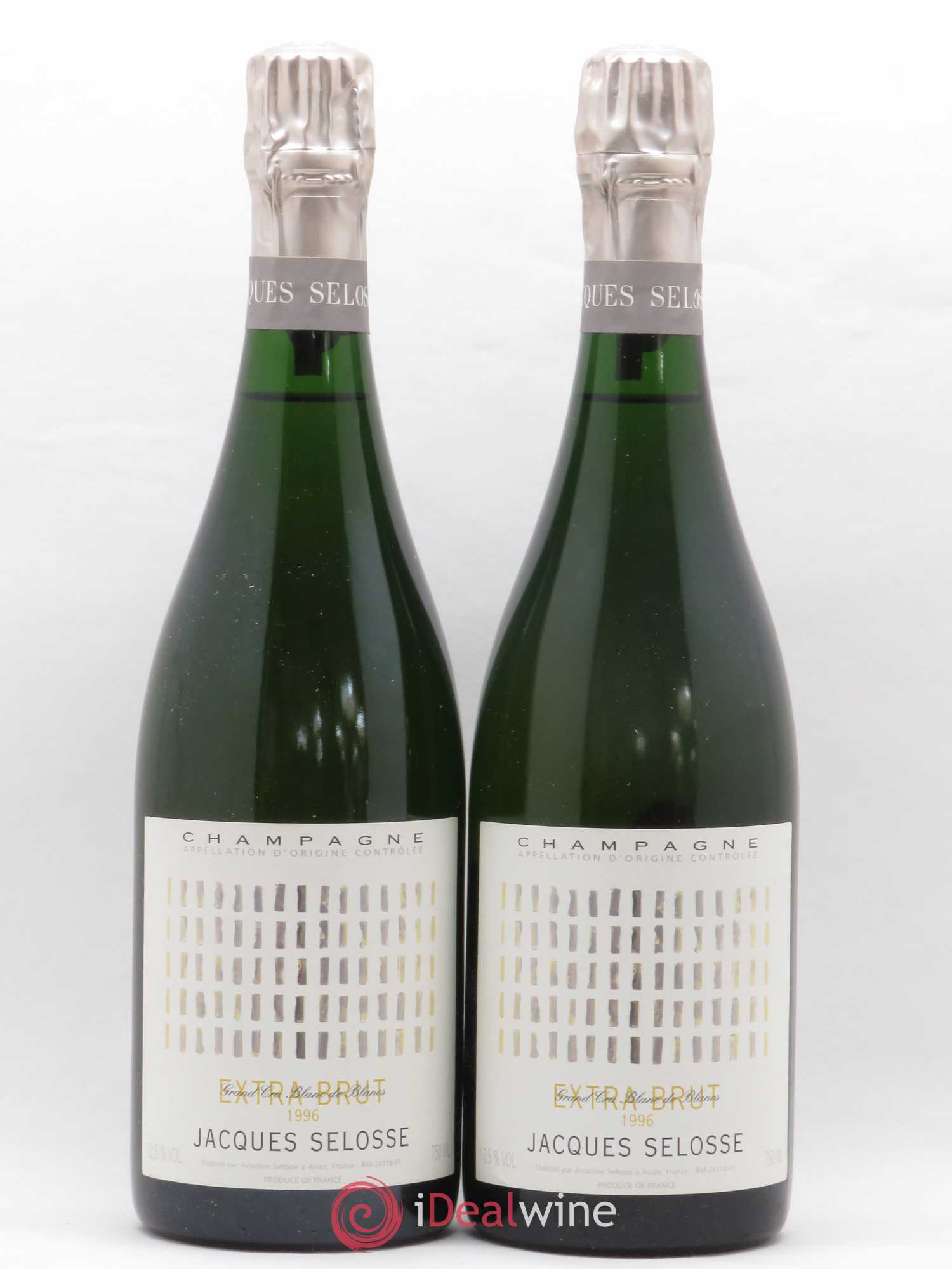 Blanc de Blancs Millésimé Jacques Selosse Extra Brut 1996 - Lot de 2 bouteilles - 0