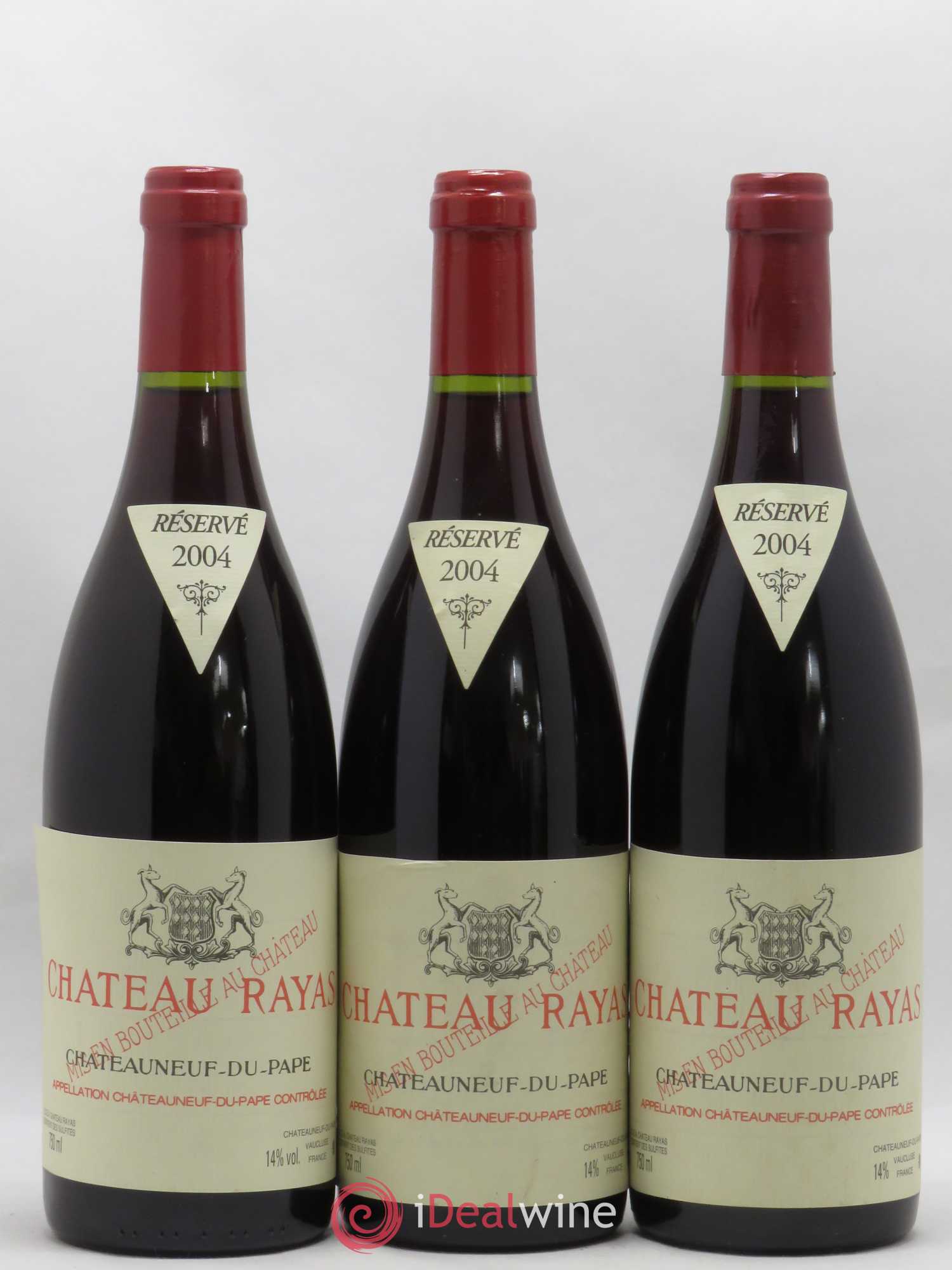 Châteauneuf-du-Pape Château Rayas Emmanuel Reynaud 2004 - Lot de 3 bouteilles - 0