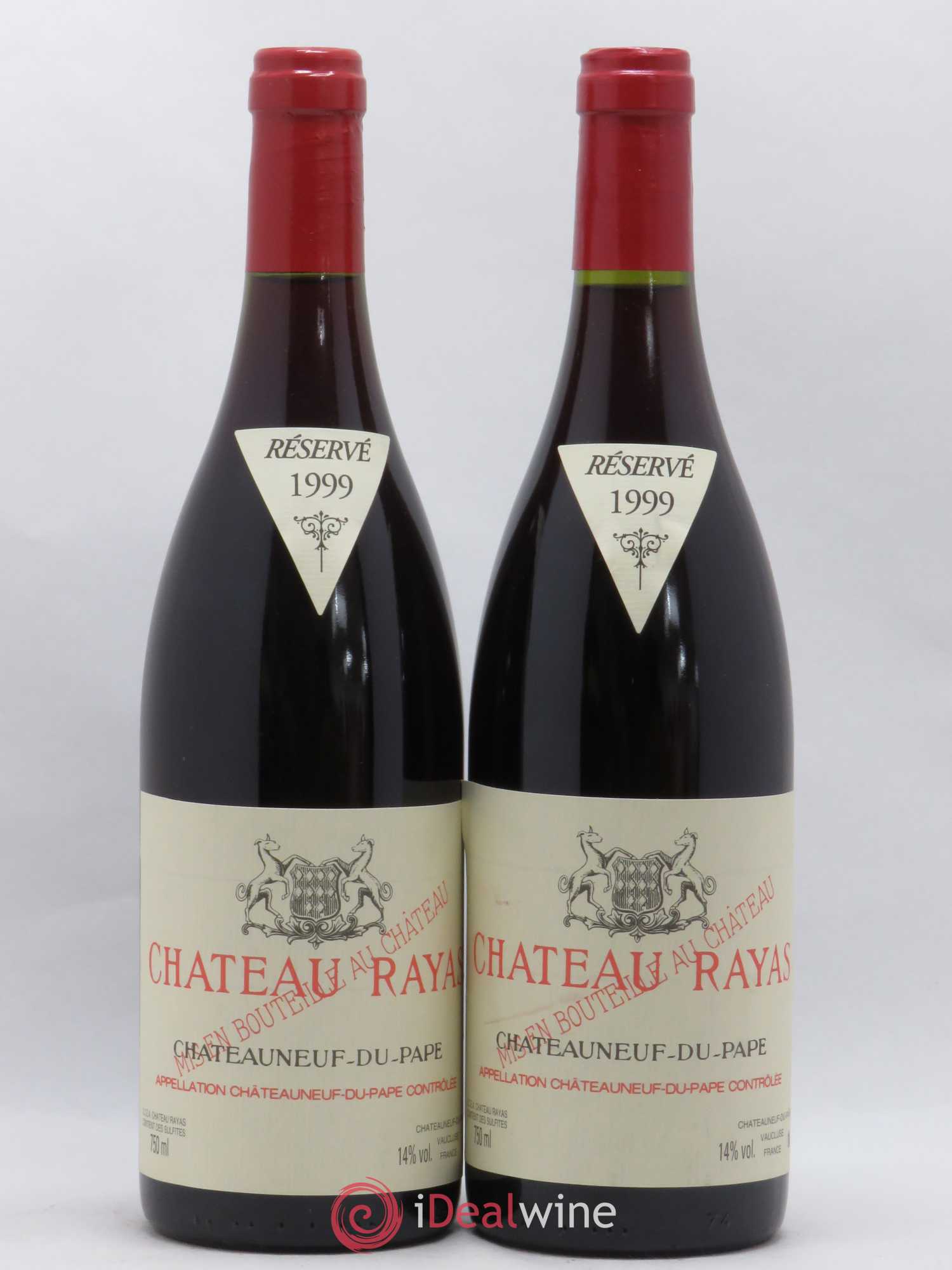 Châteauneuf-du-Pape Château Rayas Emmanuel Reynaud 1999 - Lot de 2 bouteilles - 0