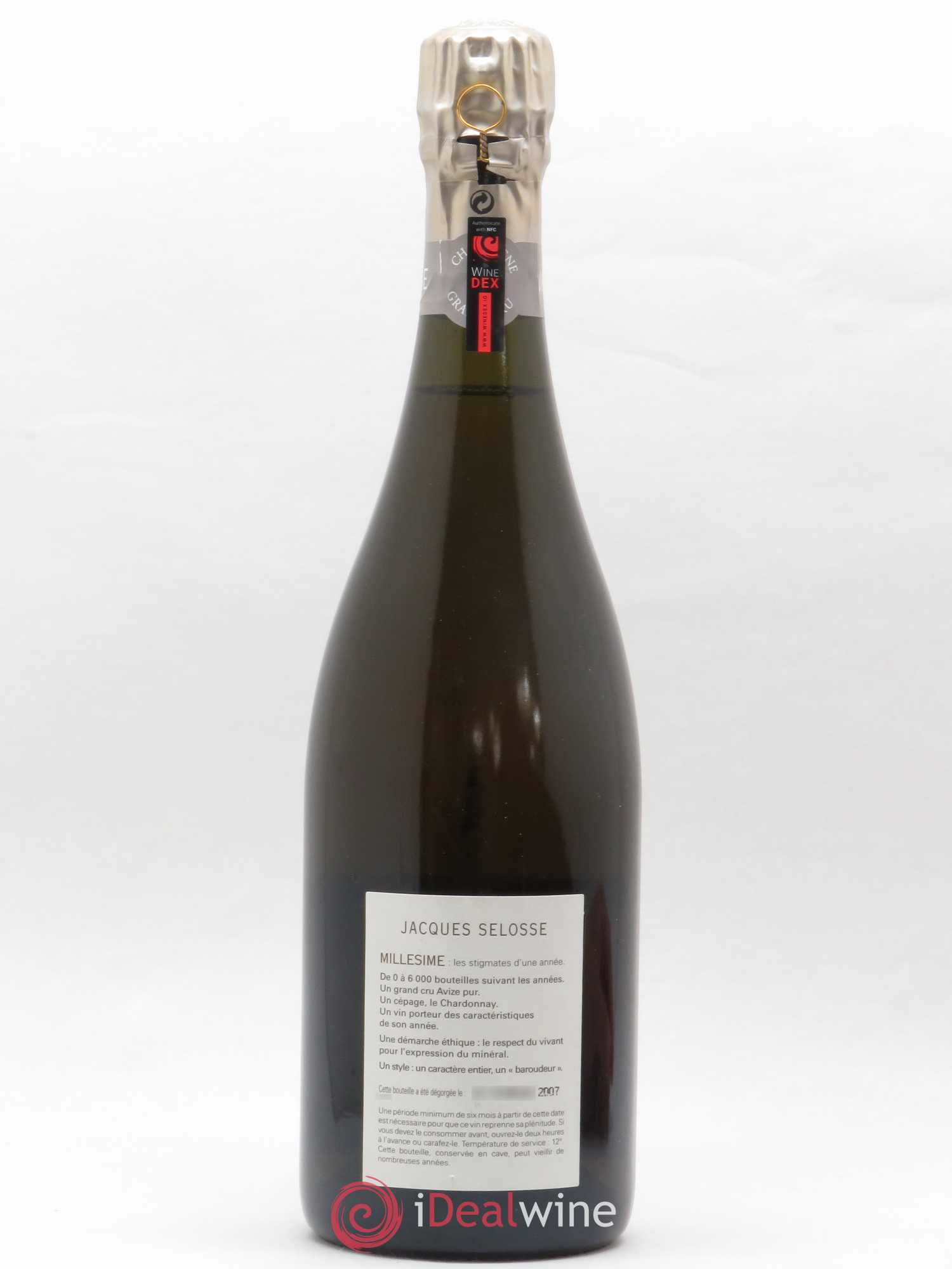 Blanc de Blancs Millésimé Jacques Selosse Brut 1998 - Lot de 1 bouteille - 1