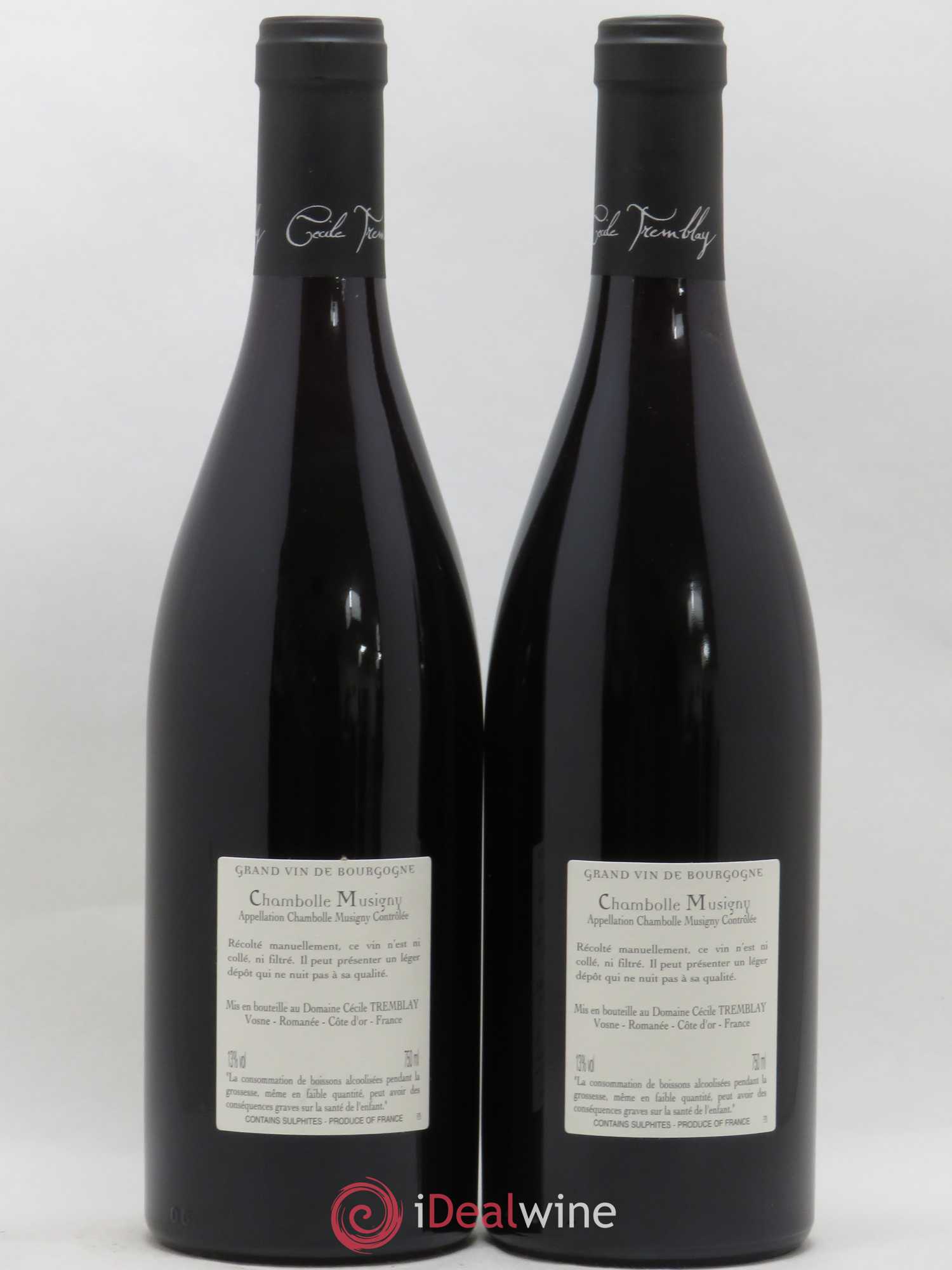 Chambolle-Musigny Les Cabottes Cécile Tremblay 2017 - Lot de 2 bouteilles - 1