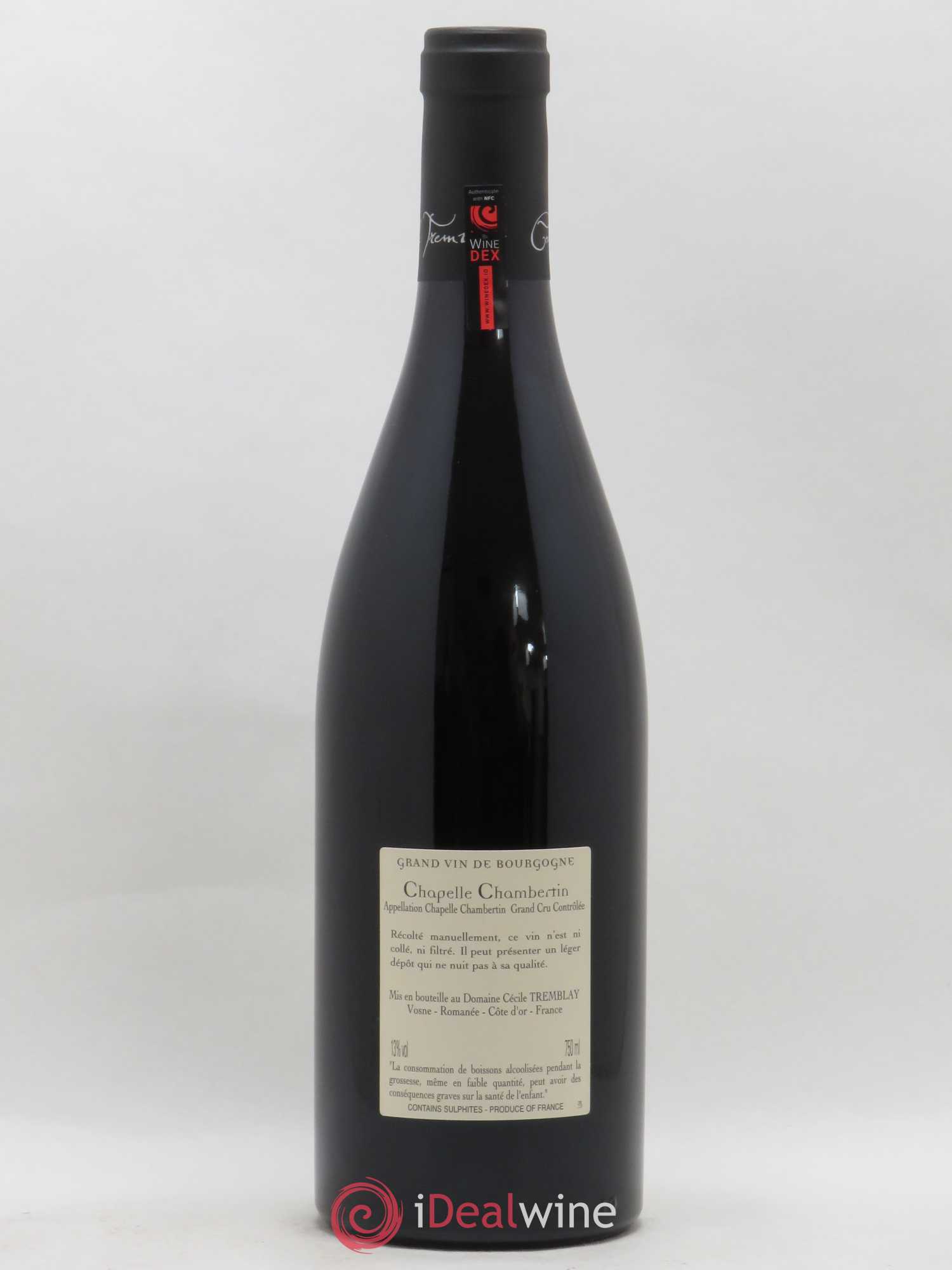Chapelle-Chambertin Grand Cru Cécile Tremblay 2017 - Lot de 1 bouteille - 1