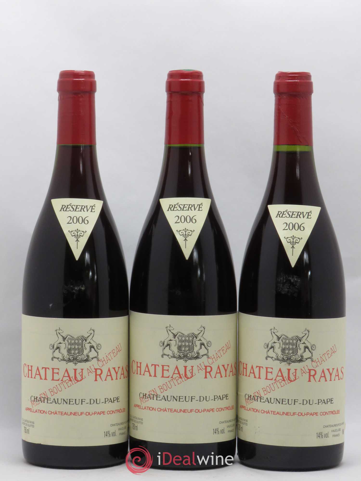 Châteauneuf-du-Pape Château Rayas Emmanuel Reynaud 2006 - Lot de 3 bouteilles - 0