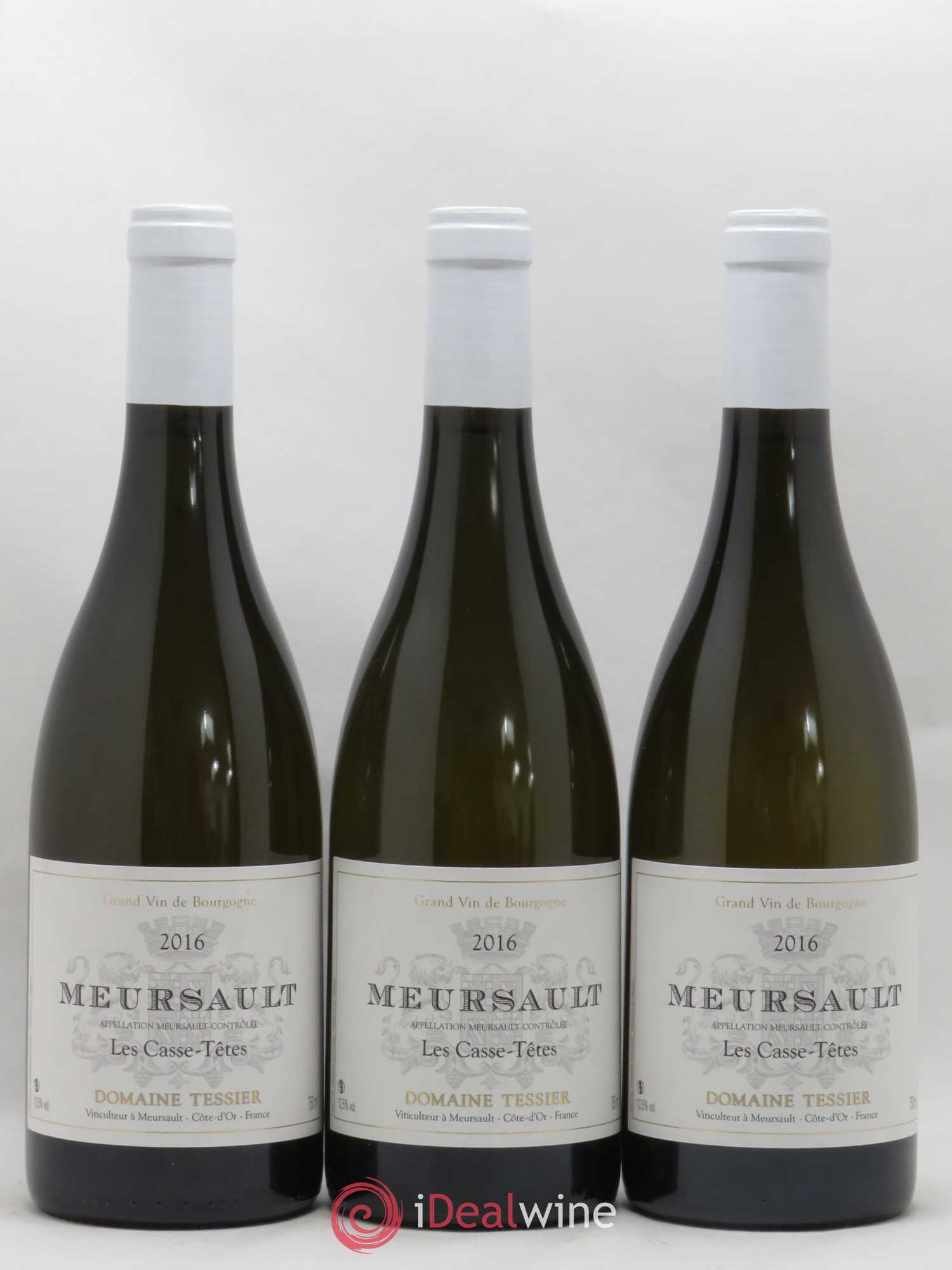 Meursault Les Casse-Têtes Tessier (Domaine) 2016 - Lot de 3 bouteilles - 0