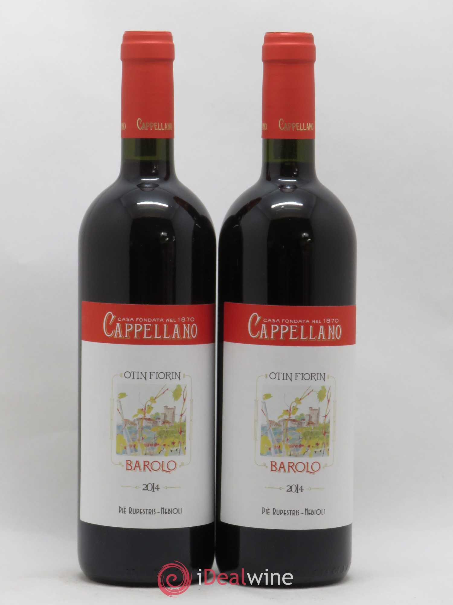 Barolo DOCG Pie Rupestris Cappellano 2014 - Lot de 2 bouteilles - 0