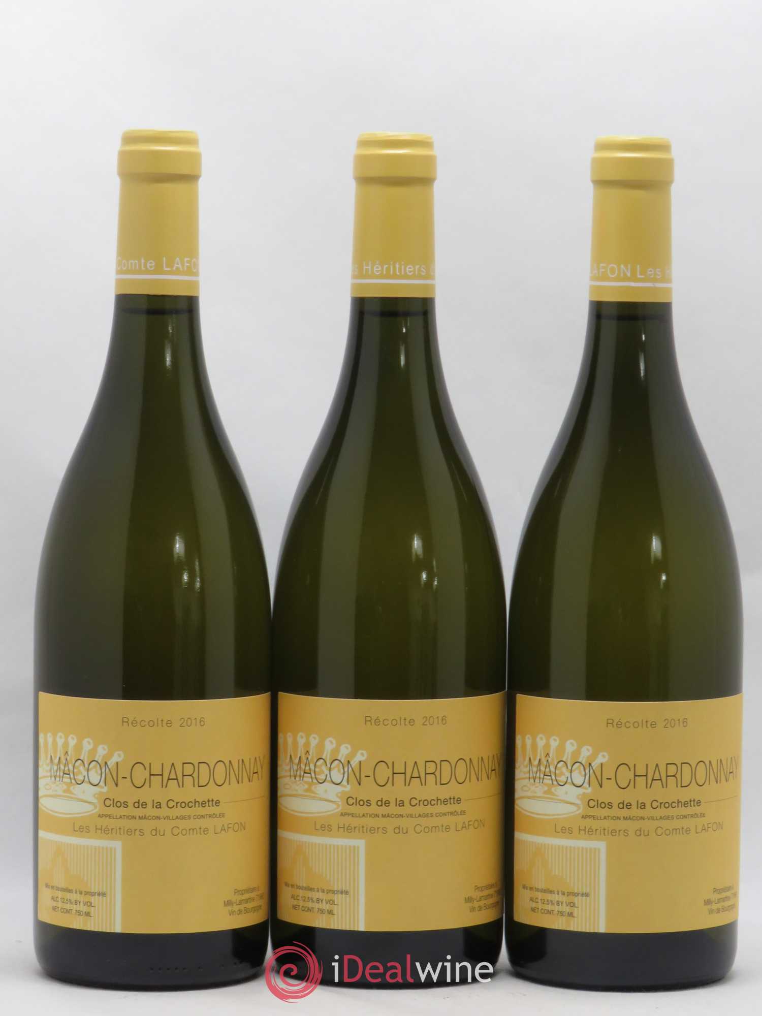 Mâcon Clos de la Crochette Héritiers du Comte Lafon (Domaine des) 2016 - Lot de 6 bouteilles - 2