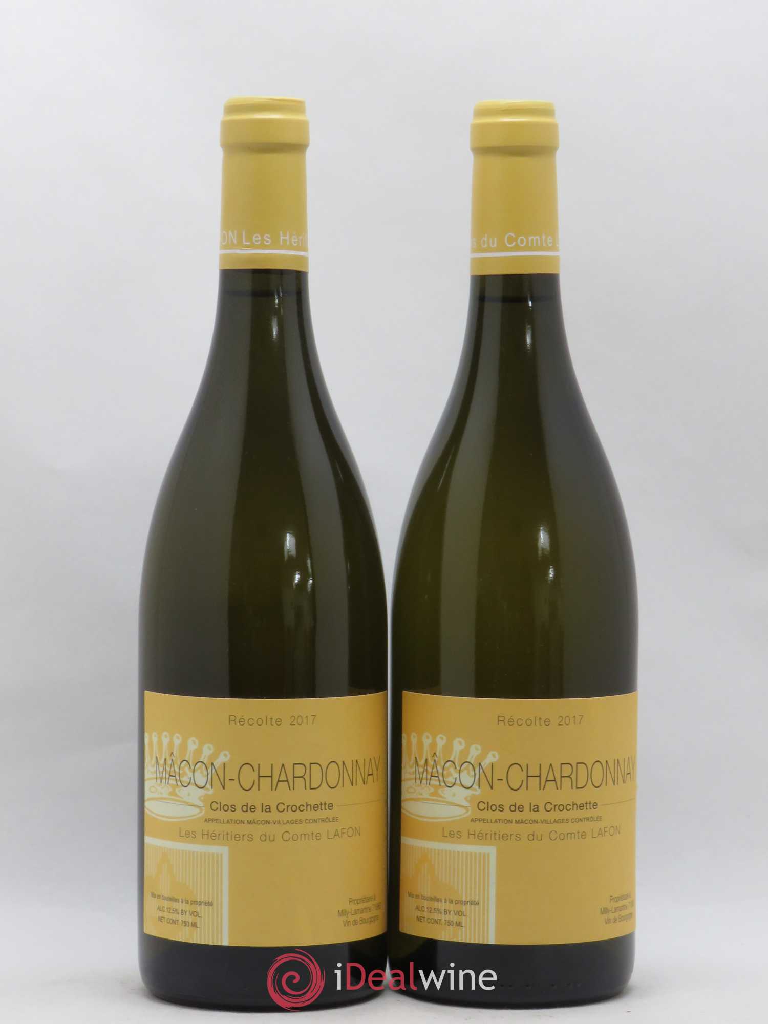 Mâcon Clos de la Crochette Héritiers du Comte Lafon (Domaine des) 2017 - Lot de 2 bouteilles - 0