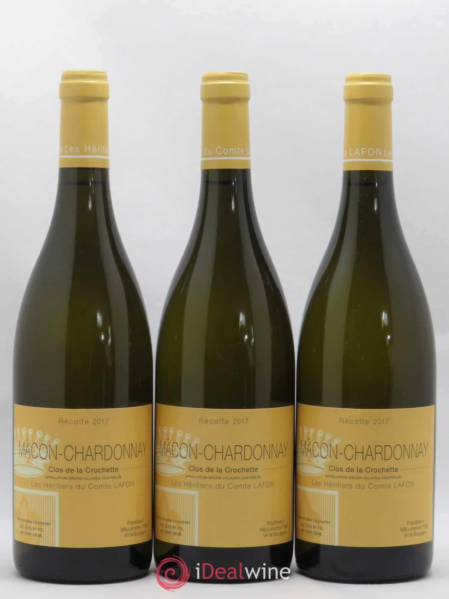Mâcon Clos de la Crochette Héritiers du Comte Lafon (Domaine des) 2017 - Lot de 6 bouteilles - 2
