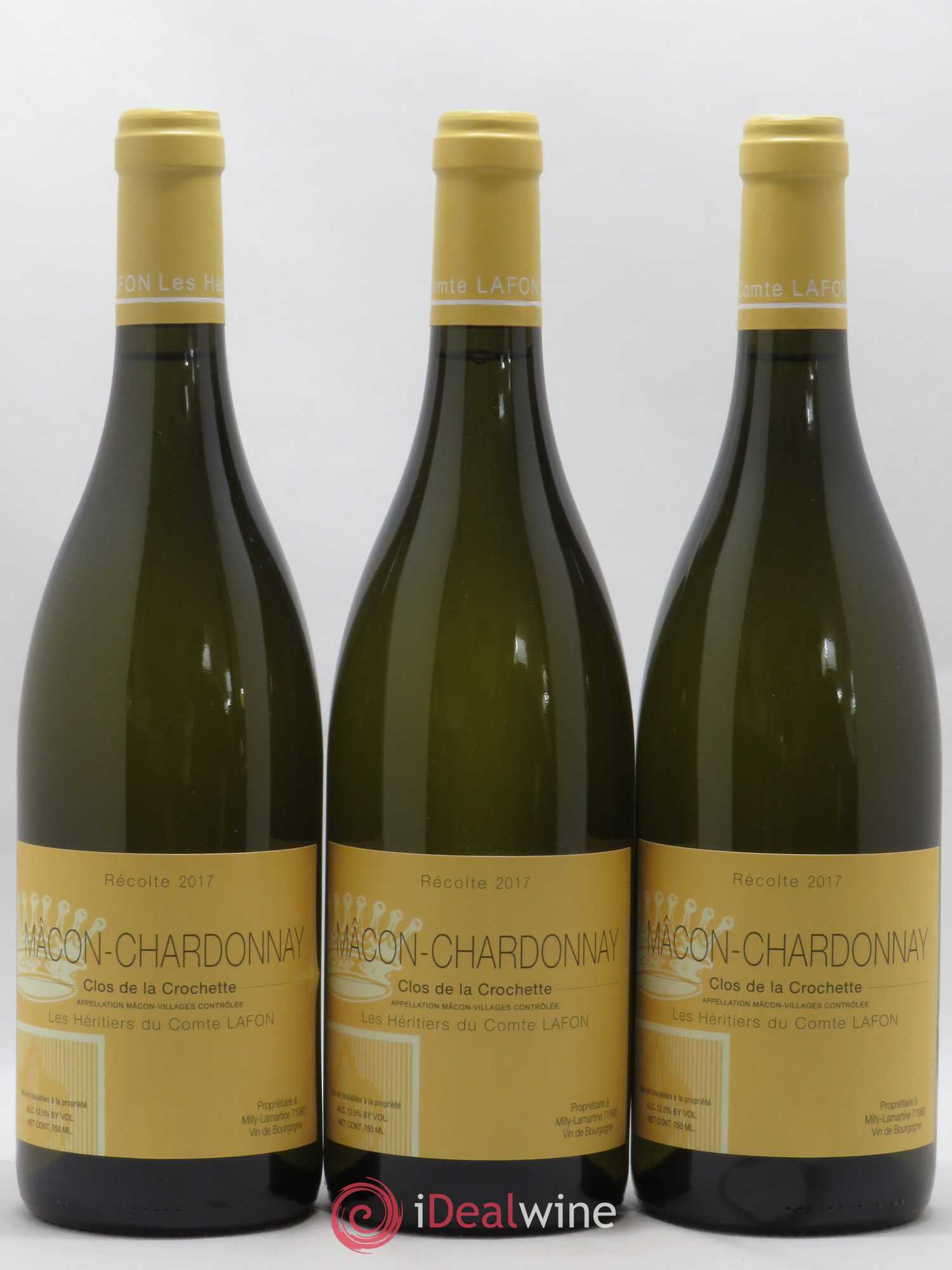 Mâcon Clos de la Crochette Héritiers du Comte Lafon (Domaine des) 2017 - Lot de 12 bouteilles - 1