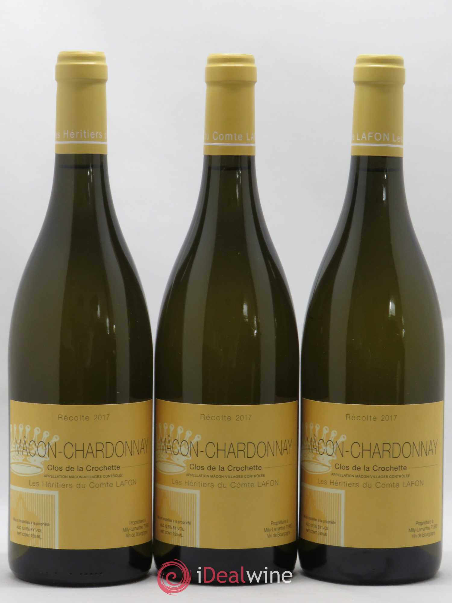 Mâcon Clos de la Crochette Héritiers du Comte Lafon (Domaine des) 2017 - Lot de 12 bouteilles - 2