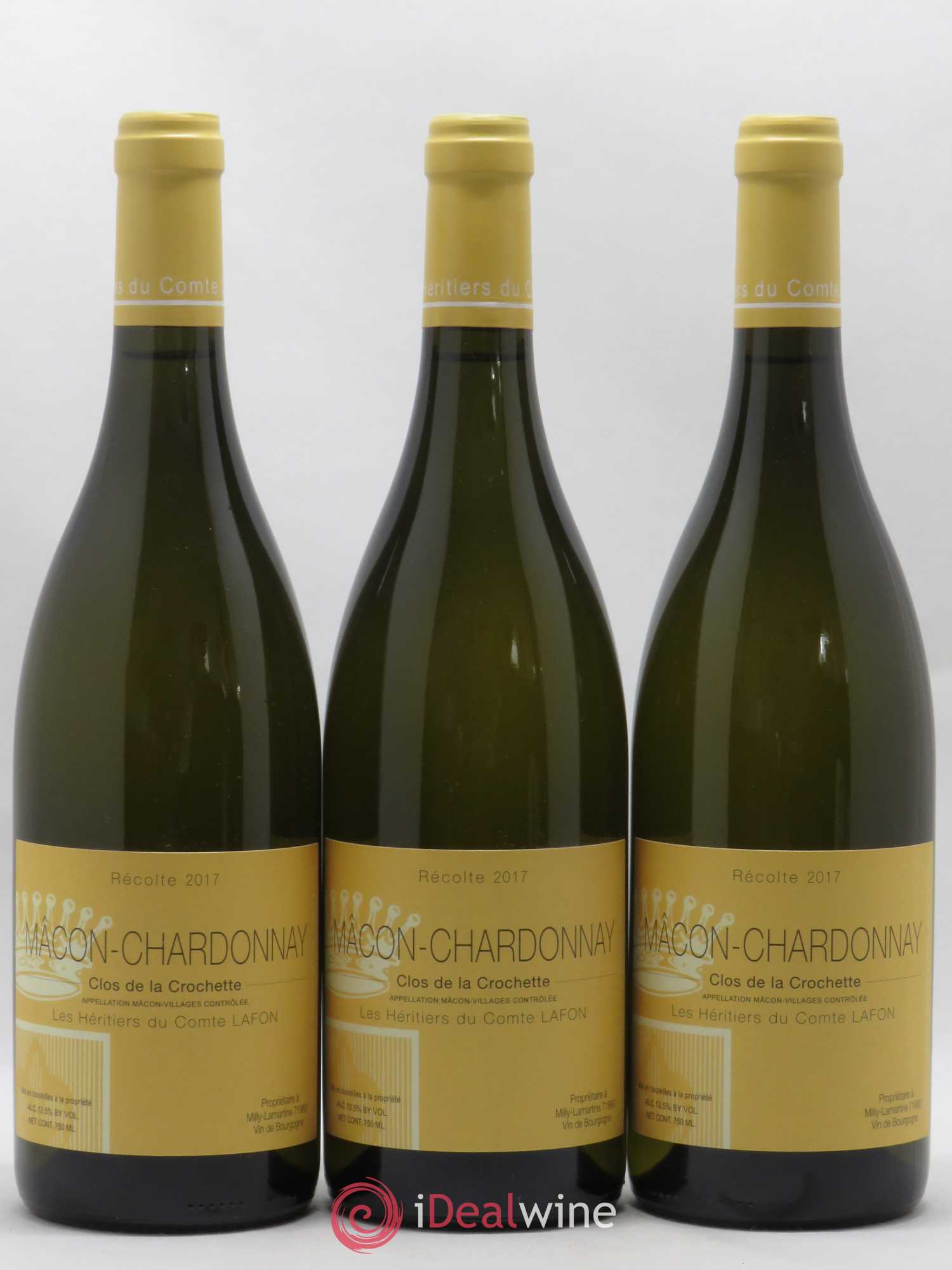 Mâcon Clos de la Crochette Héritiers du Comte Lafon (Domaine des) 2017 - Lot de 12 bouteilles - 3