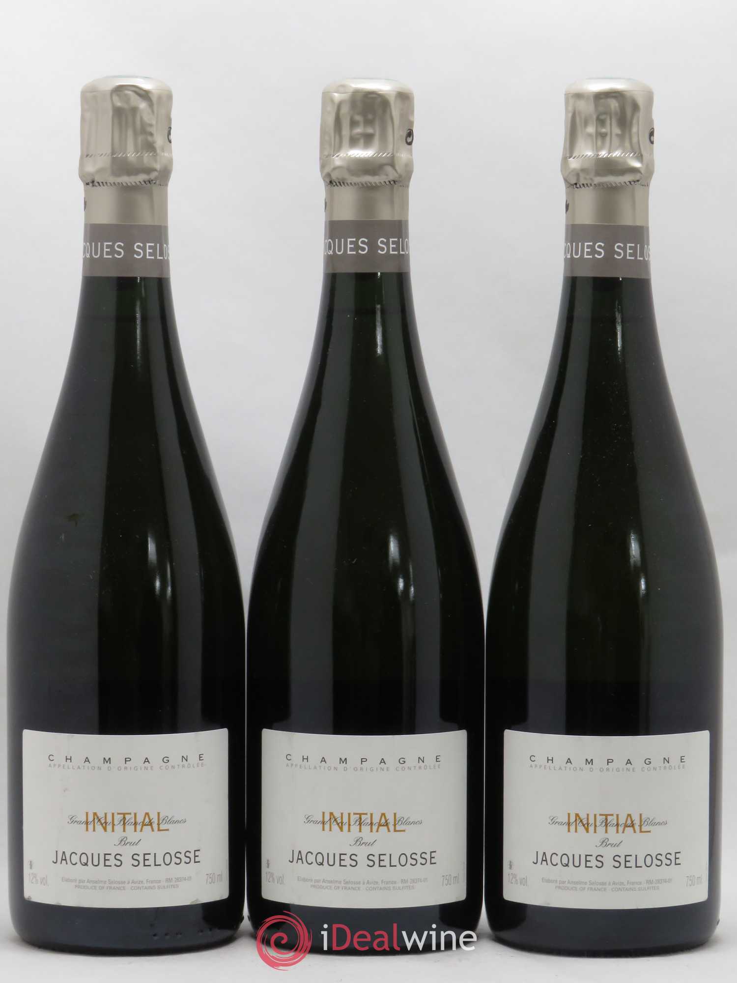 Initial Brut Jacques Selosse - Lot de 3 bouteilles - 0