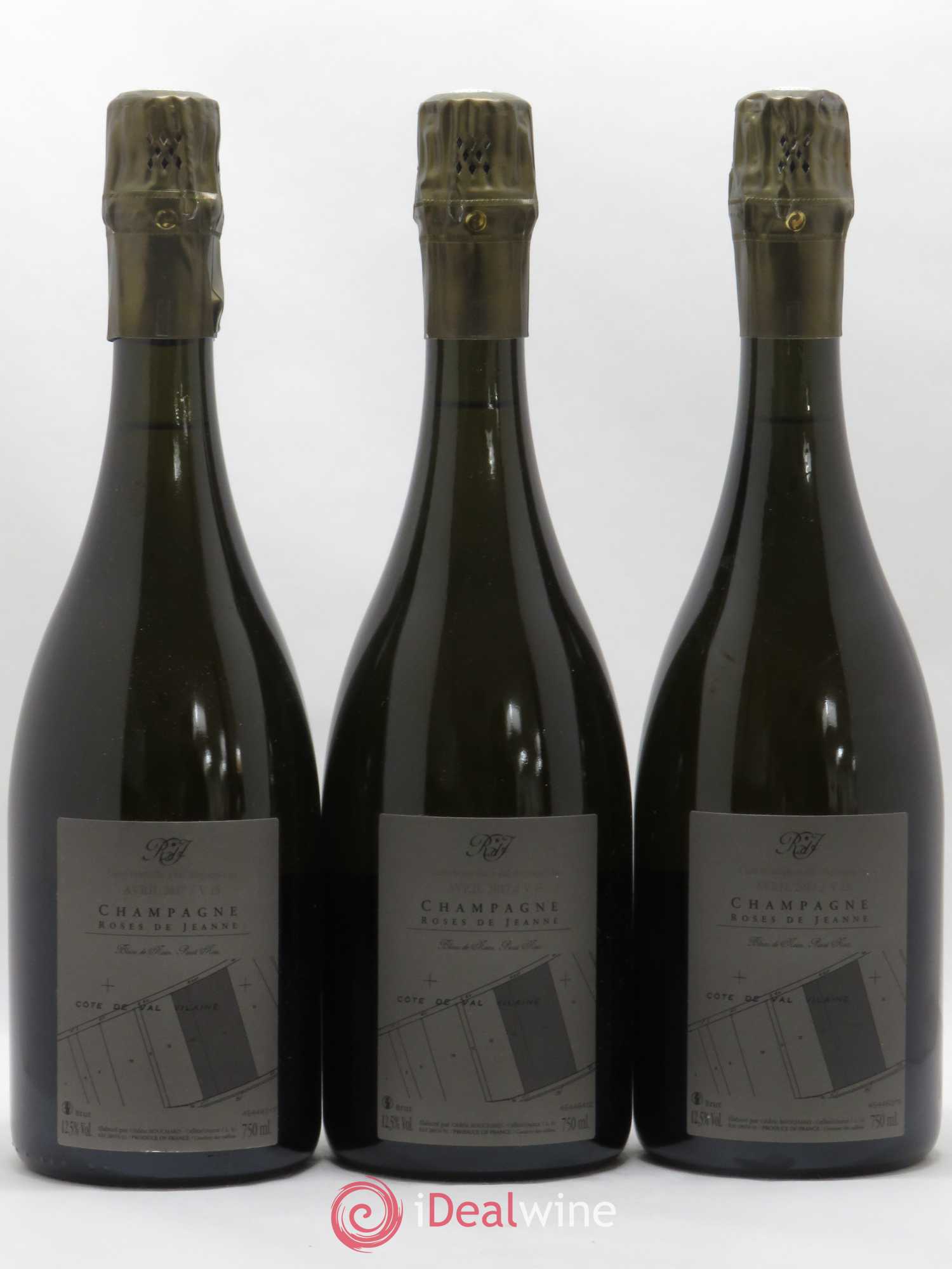 Roses de Jeanne Côte de Val Vilaine Blanc de Noirs Cédric Bouchard 2015 - Lot de 3 bouteilles - 1