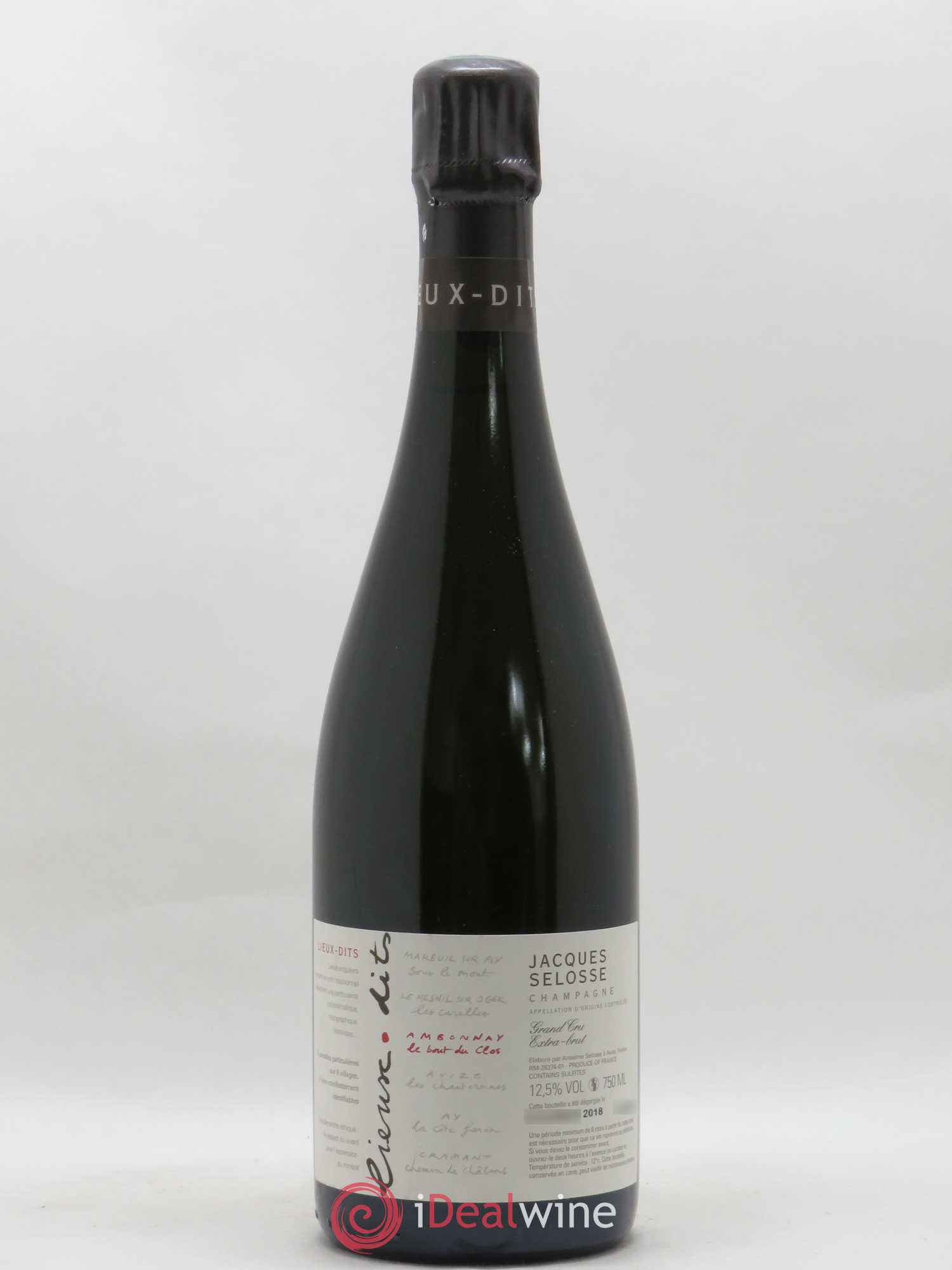 Ambonnay Le Bout du Clos Grand Cru Extra-Brut Jacques Selosse - Lot de 1 bouteille - 0