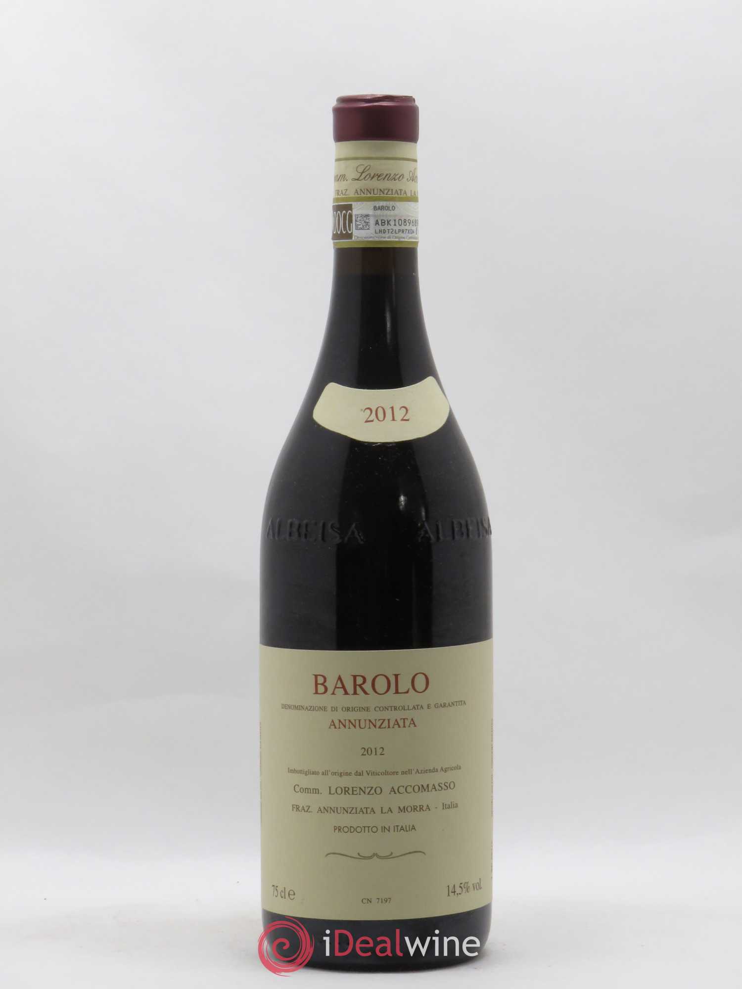 Barolo DOCG Annunziata Riserva Lorenzo Accomasso 2012 - Lot de 1 bouteille - 0