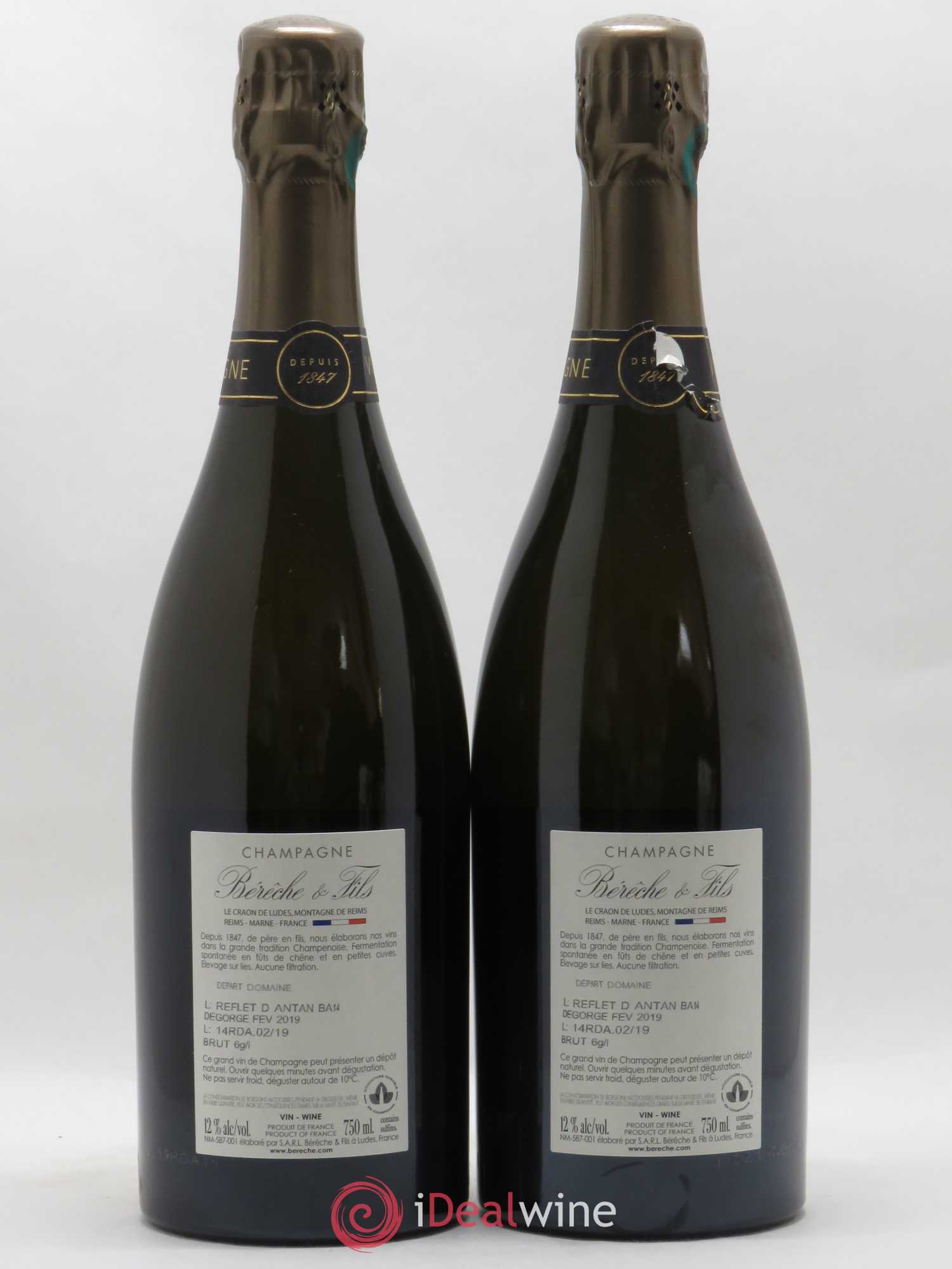 Reflet d'Antan Bérêche et Fils - Lot de 2 bouteilles - 1