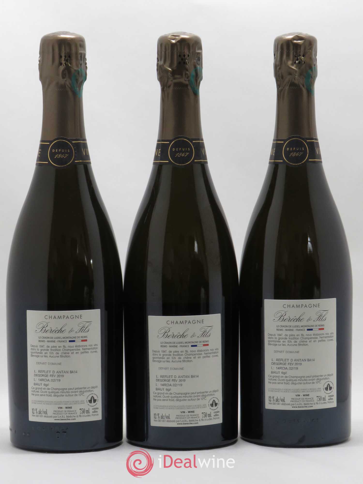 Reflet d'Antan Bérêche et Fils - Lot de 3 bouteilles - 1