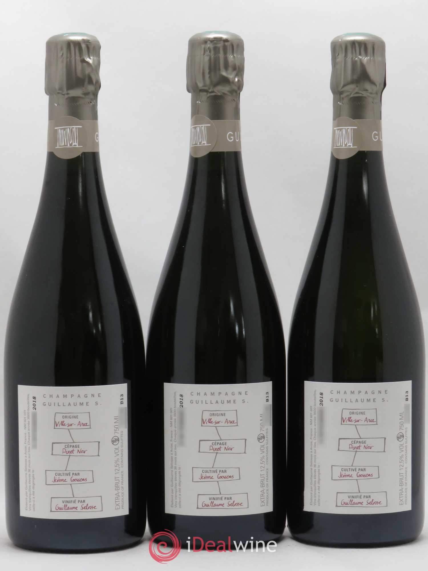 Largillier Extra-Brut Guillaume Selosse - Lot de 3 bouteilles - 1