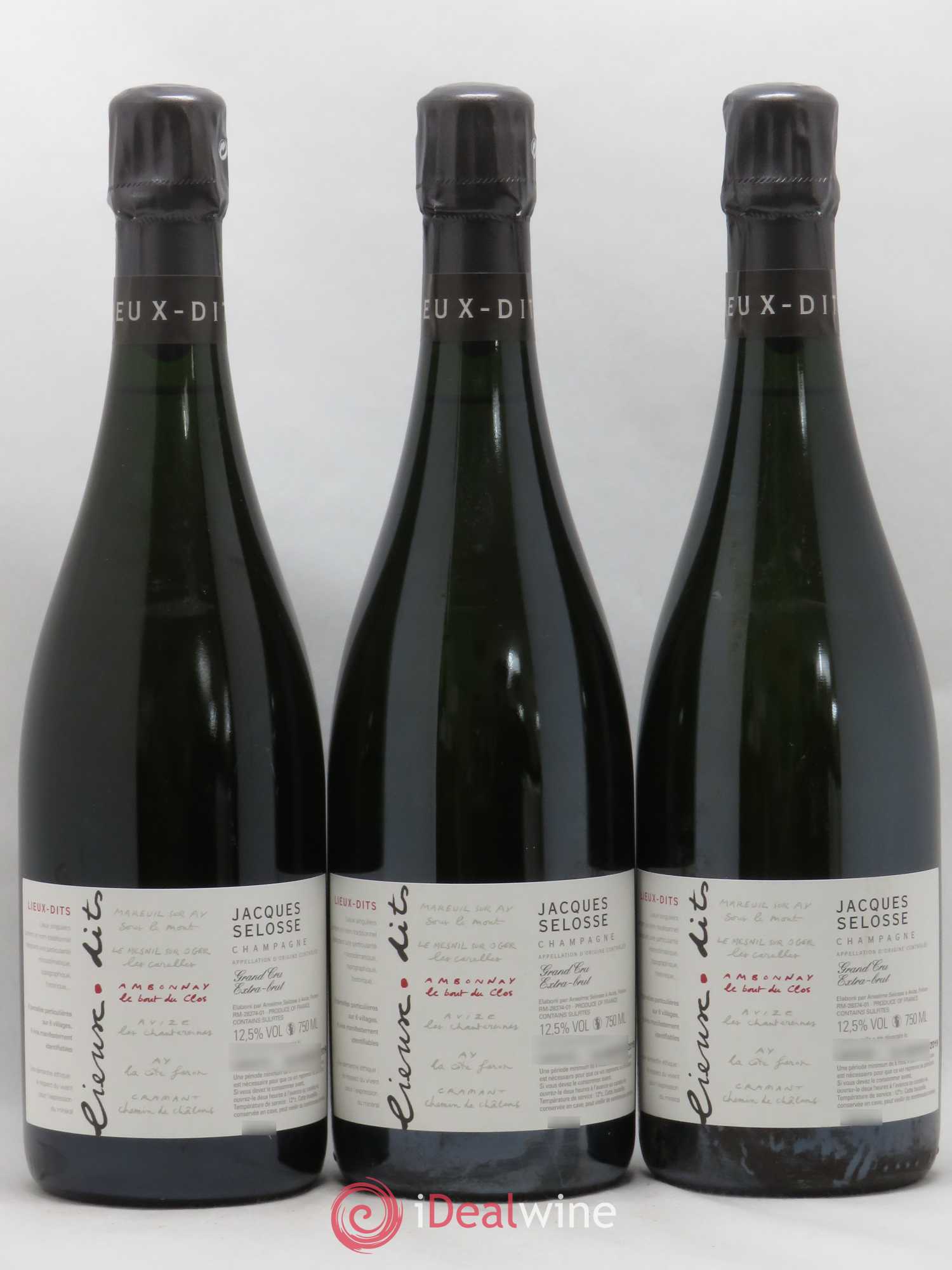 Ambonnay Le Bout du Clos Grand Cru Extra-Brut Jacques Selosse - Lot de 6 bouteilles - 1