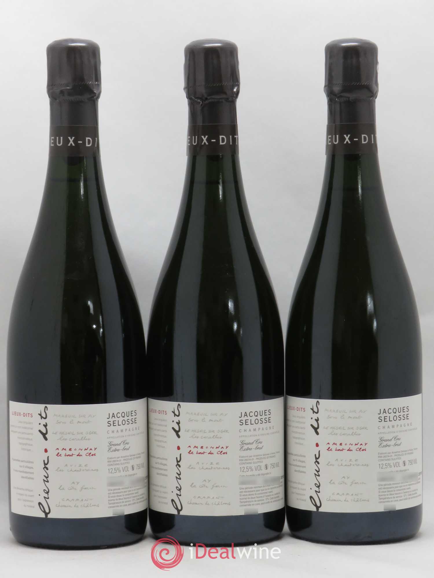 Ambonnay Le Bout du Clos Grand Cru Extra-Brut Jacques Selosse - Lot de 6 bouteilles - 2