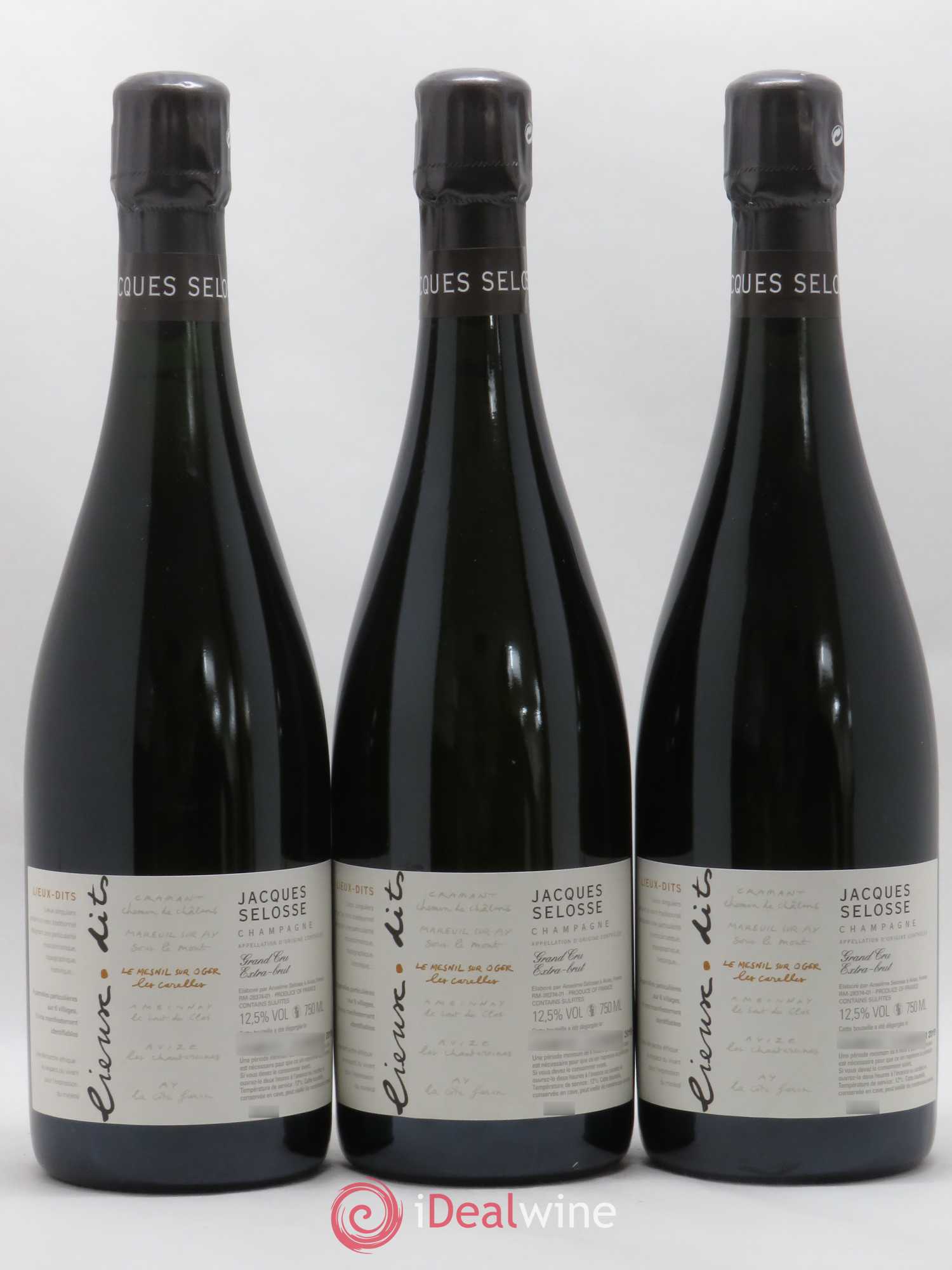 Les Carelles Blanc de Blancs Jacques Selosse - Lot de 3 bouteilles - 0