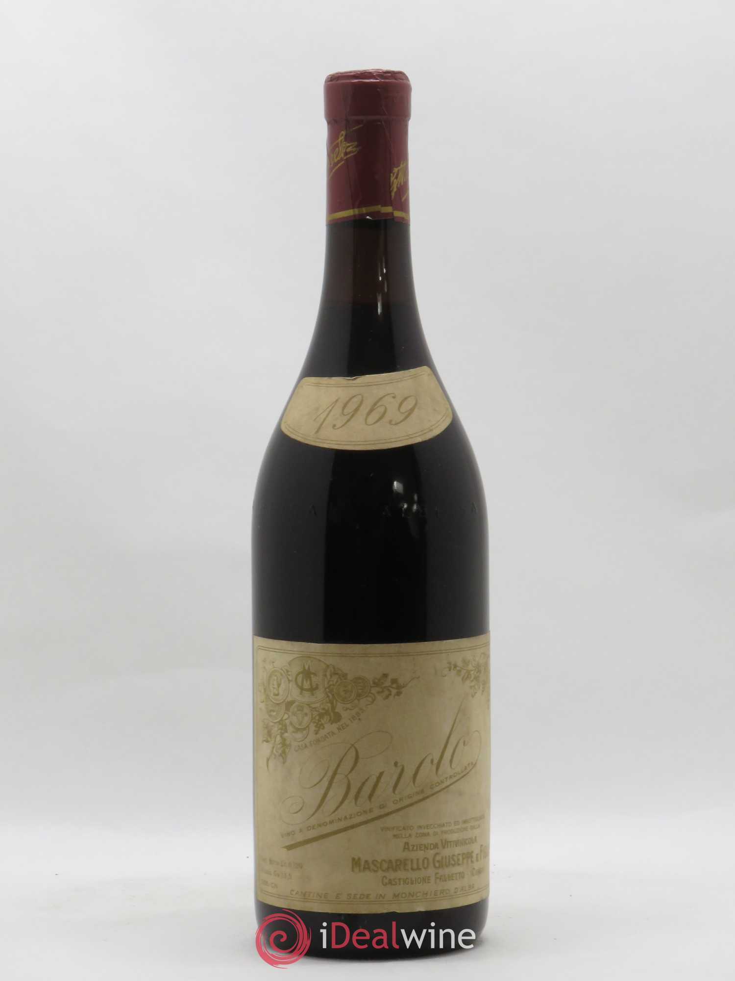 Barolo Giuseppe et Figlio Mascarello Riserva 1969 - Posten von 1 Flasche - 0