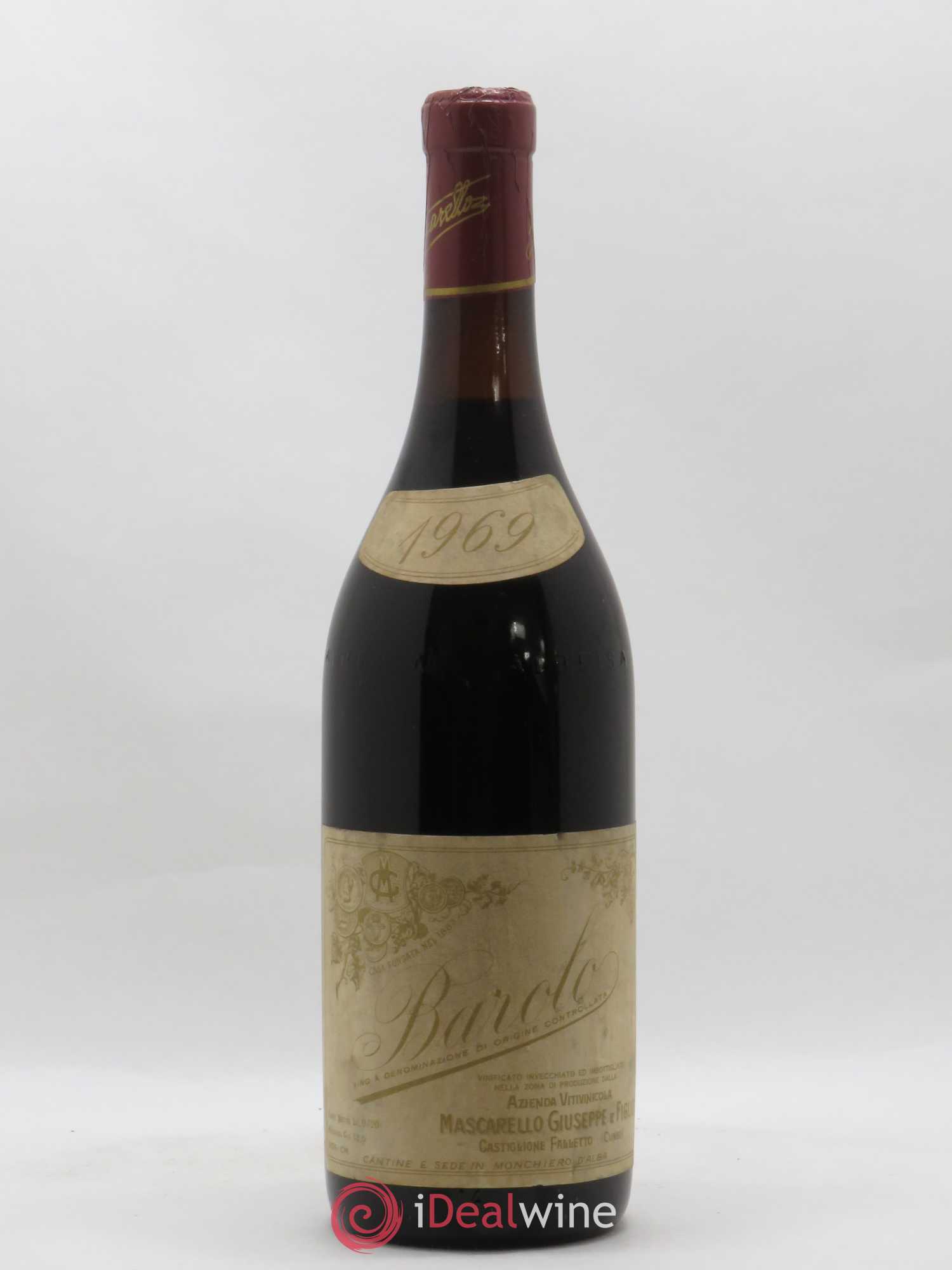 Barolo Giuseppe et Figlio Mascarello Riserva 1969 - Posten von 1 Flasche - 0