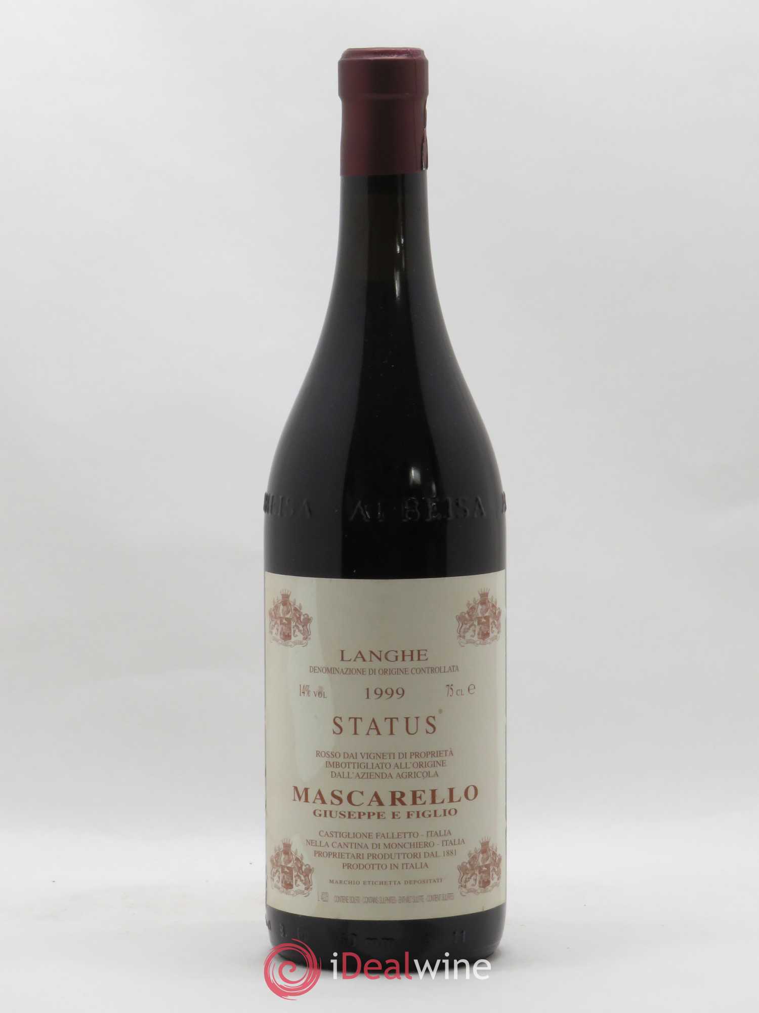 Langhe Status Giuseppe Mascarello 1999 - Lot de 1 bouteille - 0