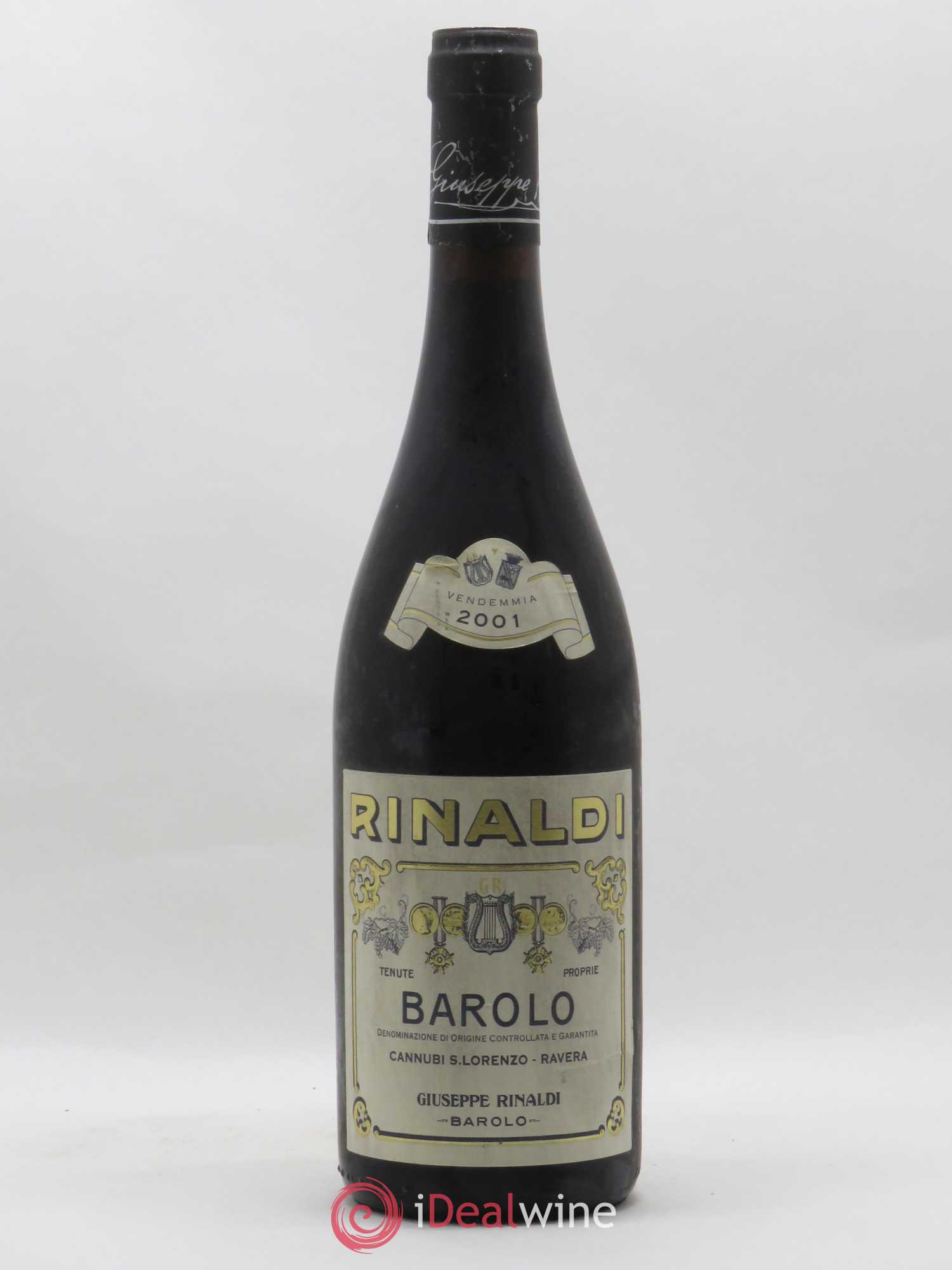 Barolo DOCG Cannubi San Lorenzo Ravera Giuseppe Rinaldi 2001 - Lot de 1 bouteille - 0
