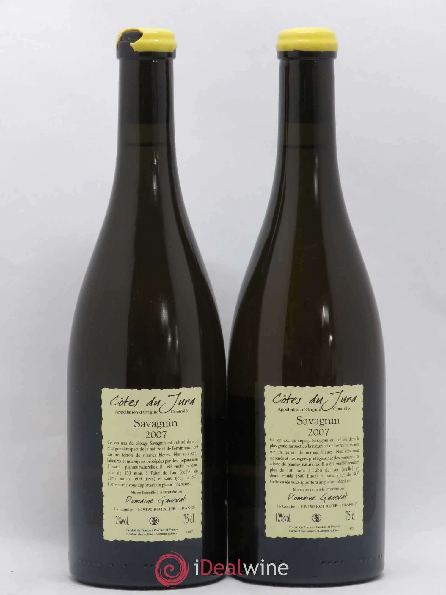 Côtes du Jura Les Vignes de mon Père Jean-François Ganevat (Domaine) 2007 - Lot de 2 bouteilles - 1