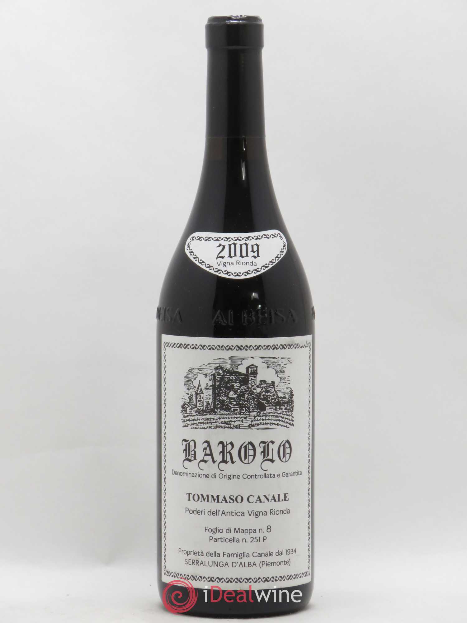 Barolo Vigna Rionda Tommaso Canale 2009 - Lot de 1 bouteille - 0