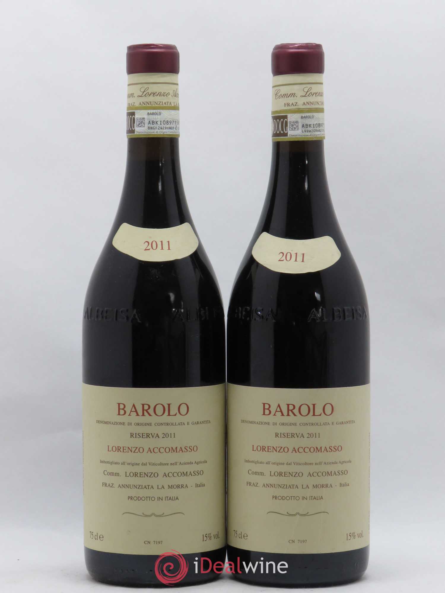 Barolo DOCG Riserva Lorenzo Accomasso 2011 - Lot de 2 bouteilles - 0