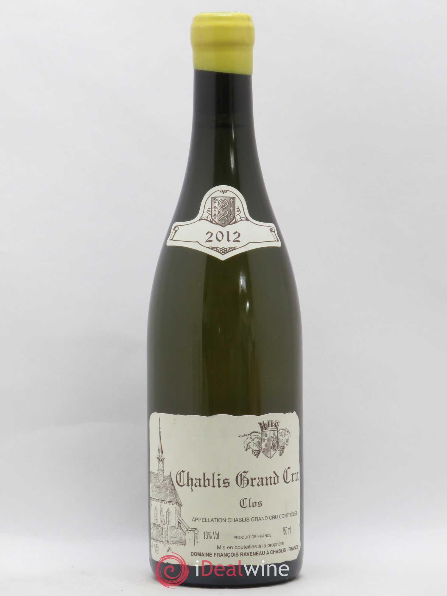 Chablis Grand Cru Clos Raveneau (Domaine) 2012 - Lot de 1 bouteille - 0