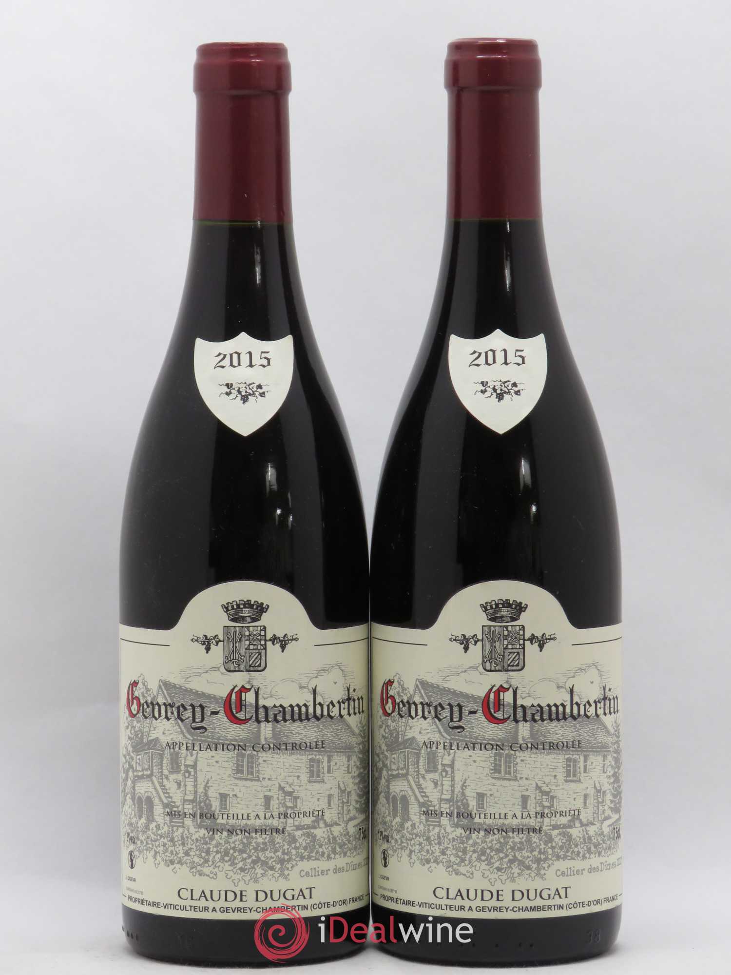 Gevrey-Chambertin Claude Dugat 2015 - Lot de 2 bouteilles - 0