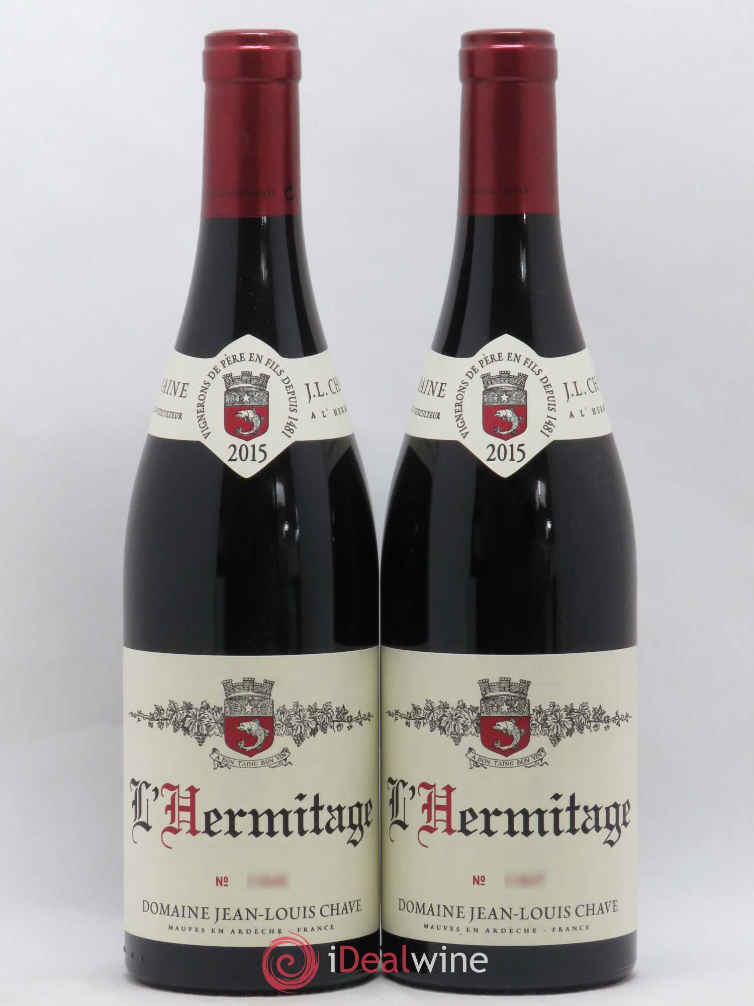 Hermitage Jean-Louis Chave 2015 - Lot de 2 bouteilles - 0